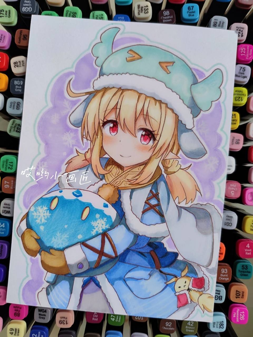 96二次元动漫人物手绘 | 图片过程 色号在上一篇笔记上.