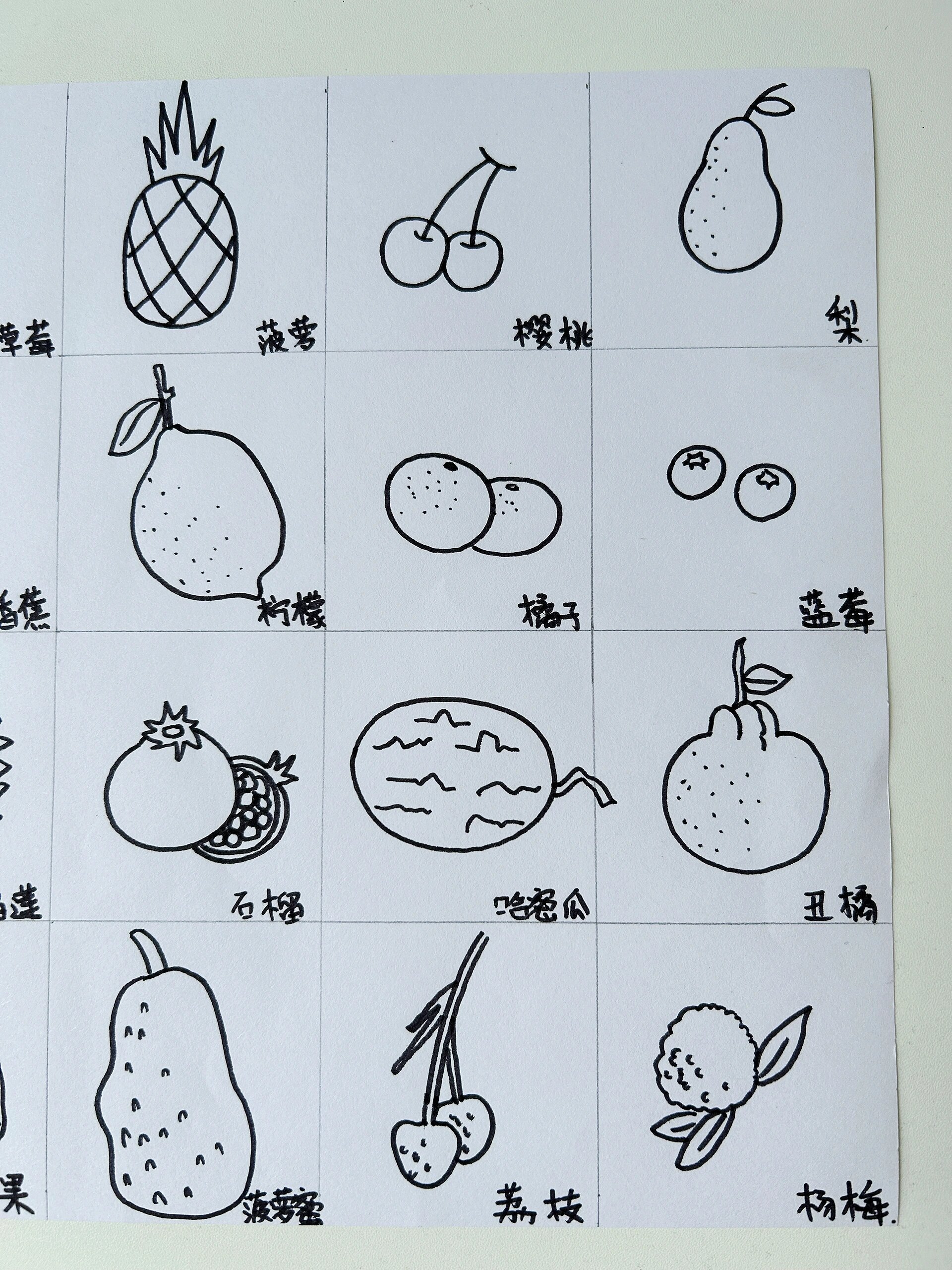 24种不同水果的简笔画画法-原创159