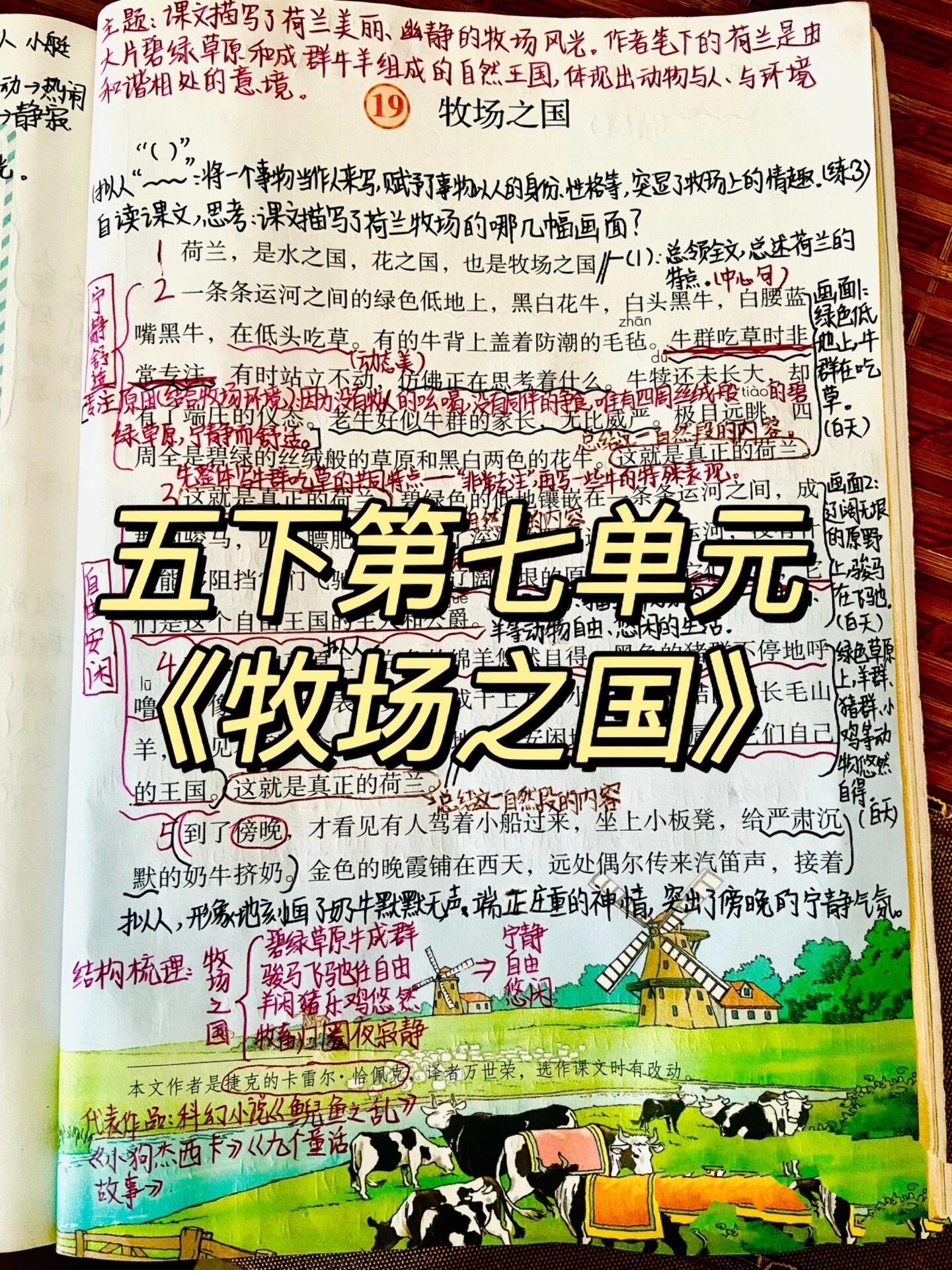 牧场之国 手抄报图片