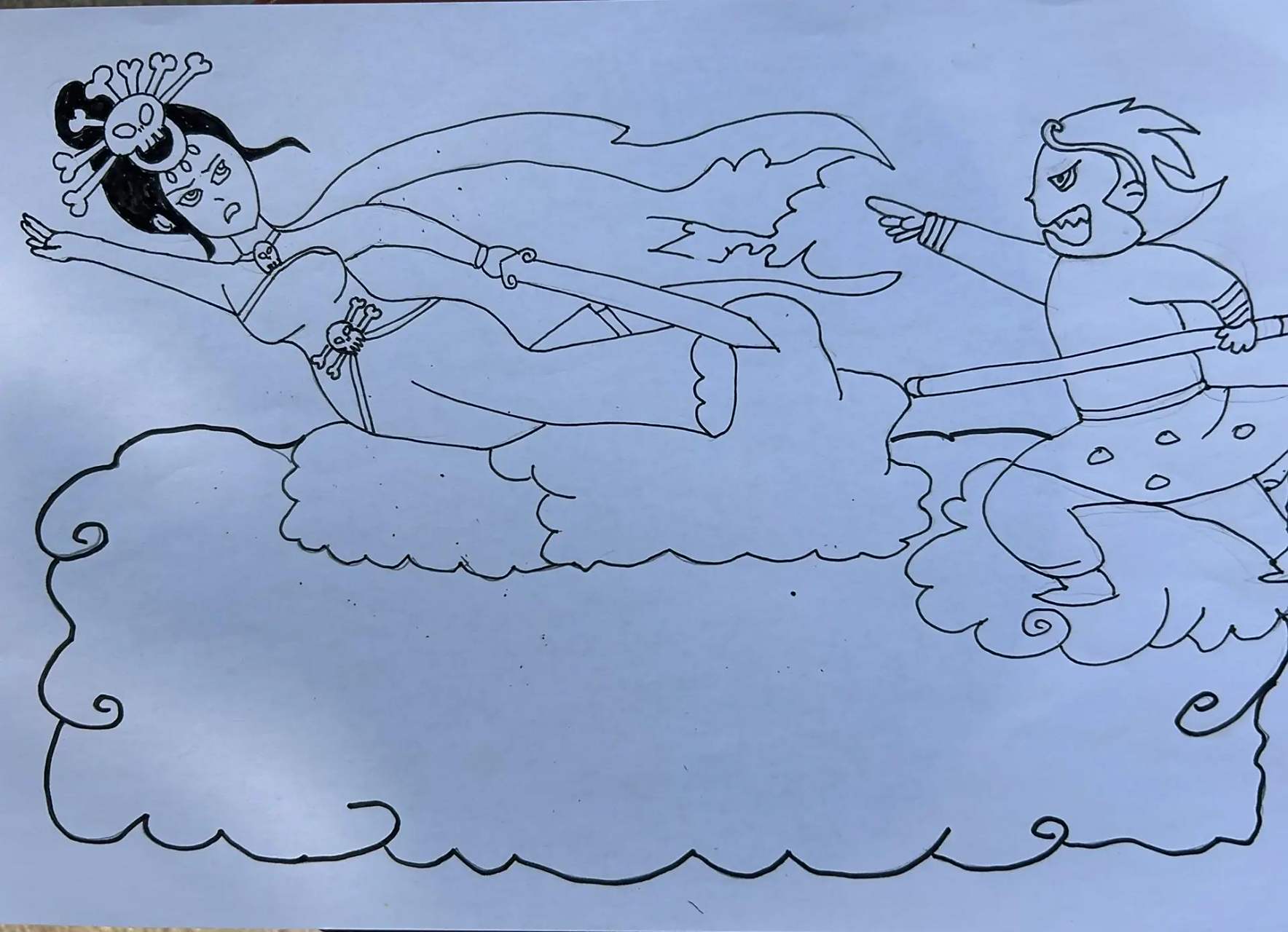 西游记孙悟空三打白骨精简笔画 西游记孙悟空三打白骨精简笔画