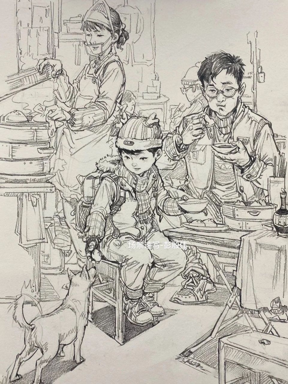 适合临摹的8张场景速写,收藏备用6015 临摹是最好的老师学习绘画