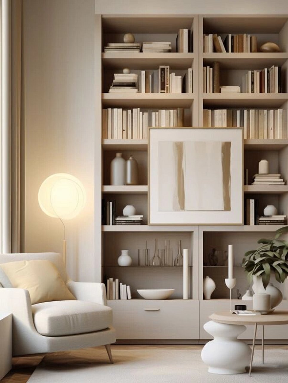 白色家具搭配原木地板,创意十足的书房呈现 95走进这个书房,你会