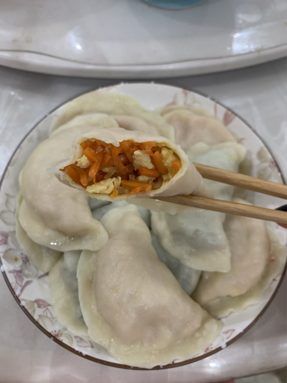 胡萝卜馅水饺图片