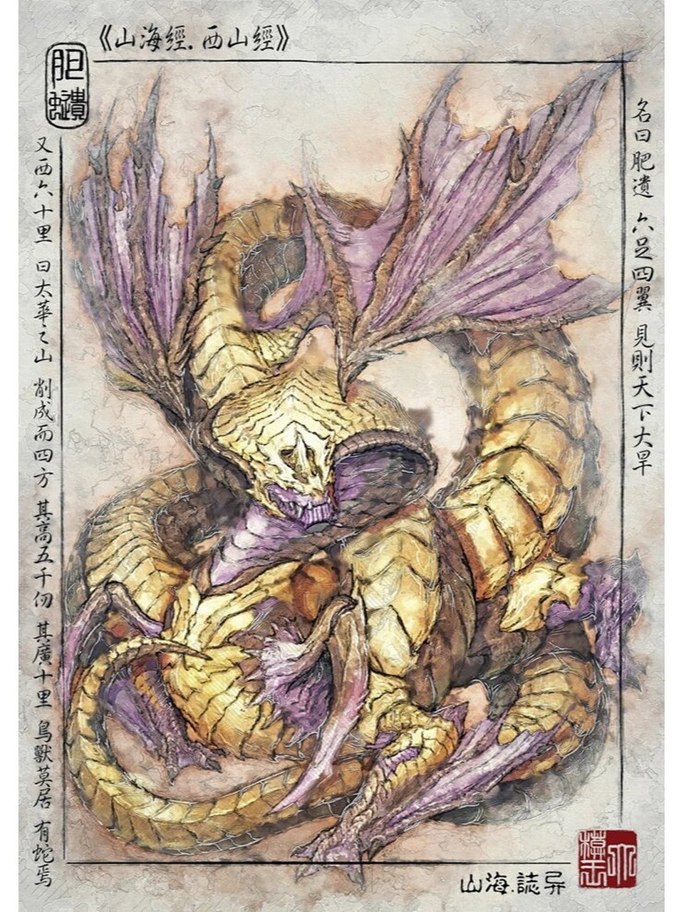 【大模王】山海经图卷:肥遗