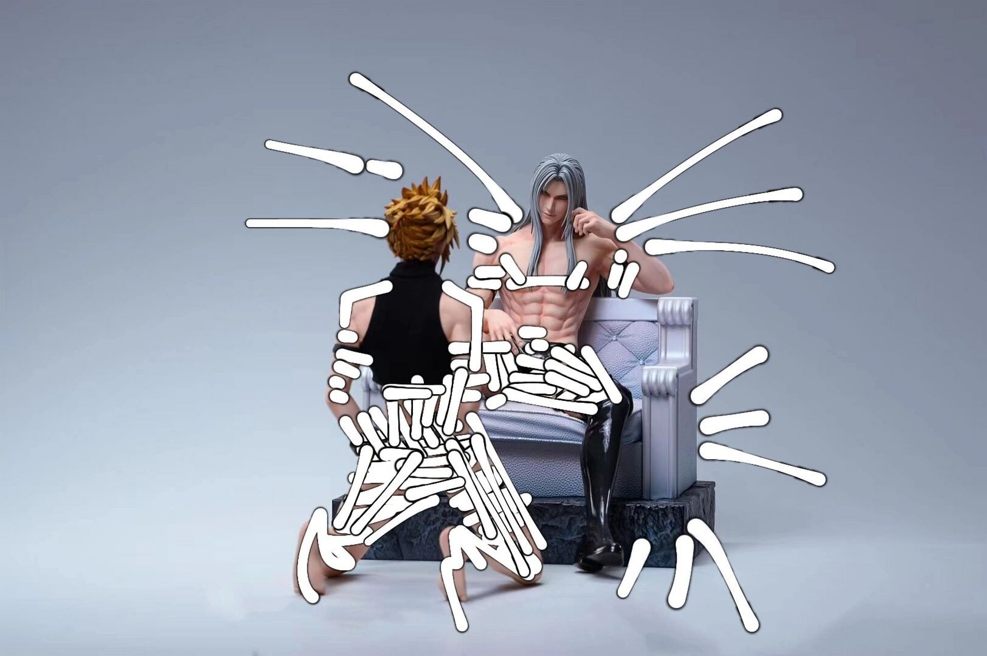 最终的幻想 #手办# #gk雕像# #克劳德# #萨菲罗斯# #克劳德x萨菲罗斯