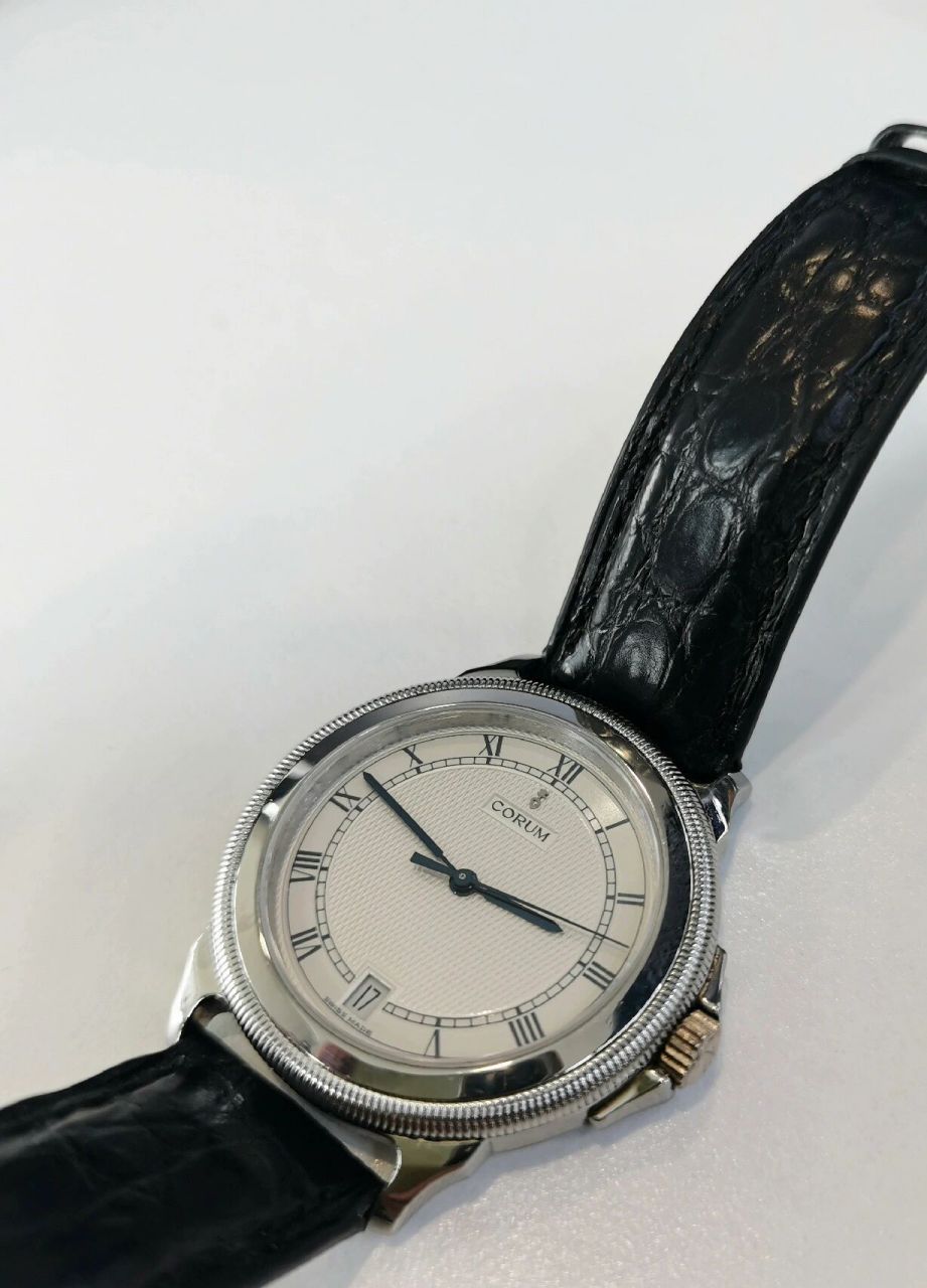 昆仑少见正装表35mm男女可戴~完美 昆仑corum瑞士男士手表95新(非