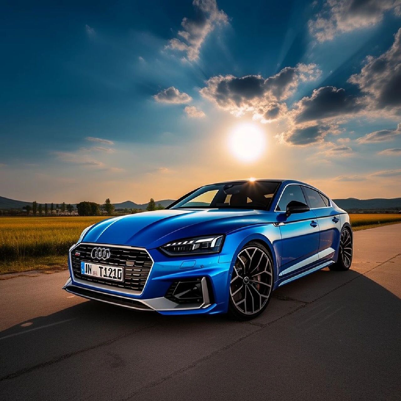 迪a5布鲁斯蓝,大自然中的蓝色浪漫!