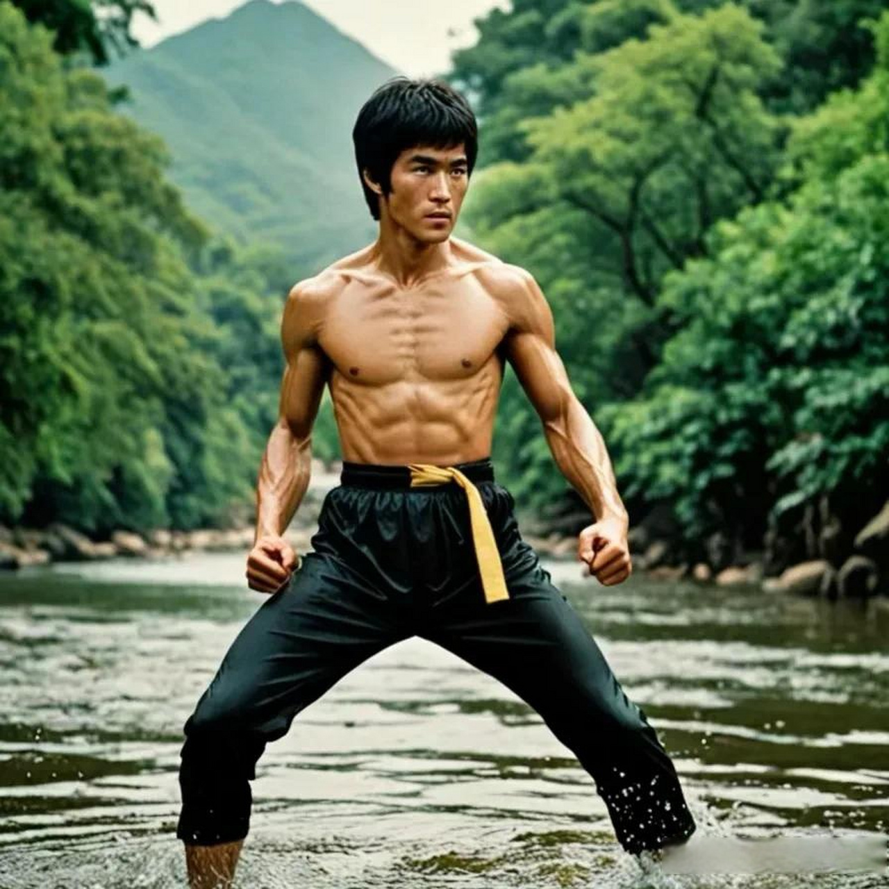 李小龙的功夫有多厉害,他单手二指俯卧撑,30秒内能做出一百个!