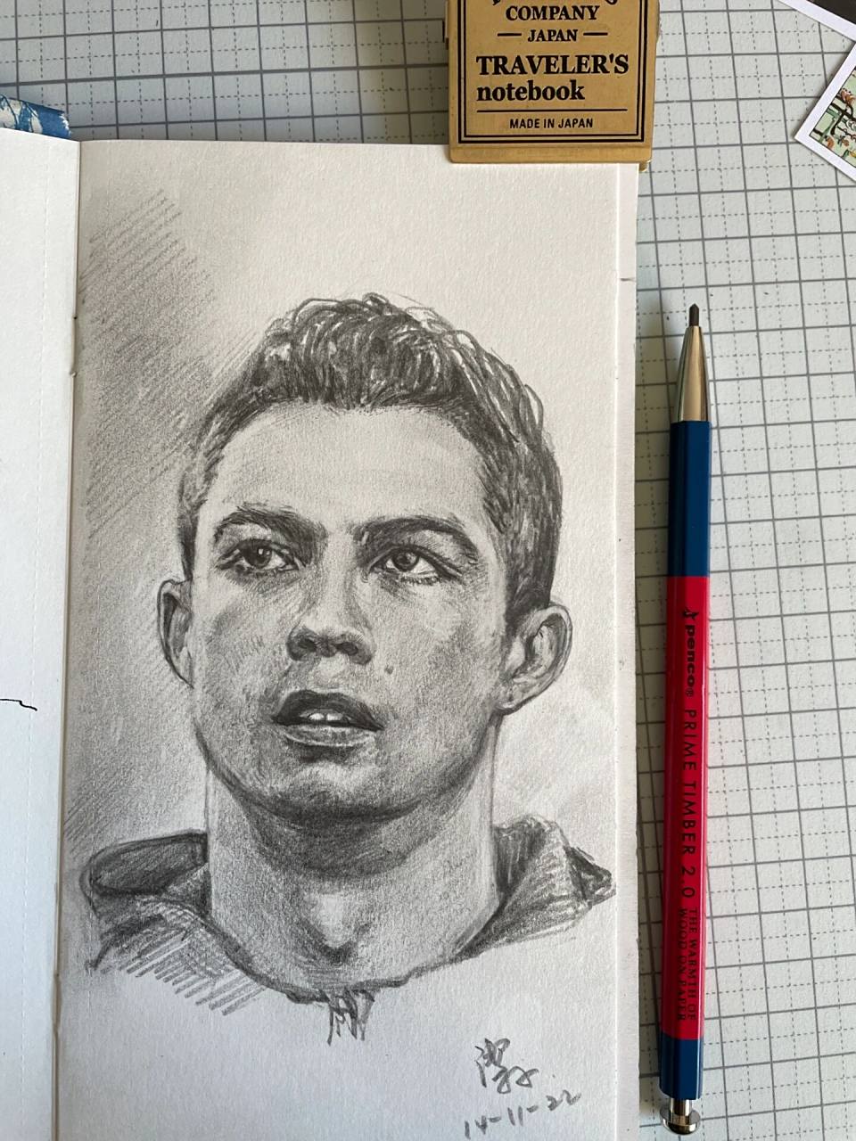 这个球星我绘—打卡画c罗96