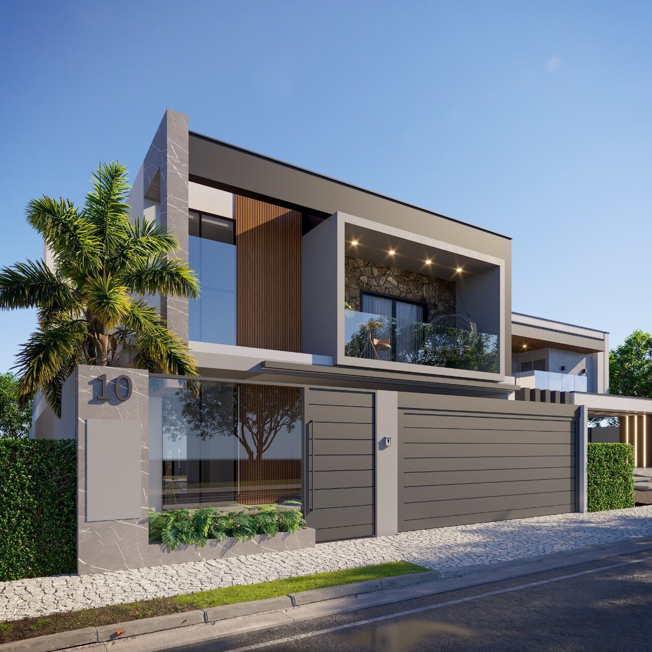 villa 二层小户型简约一层车库住宅 望您喜欢 我们专注民宿和别墅的