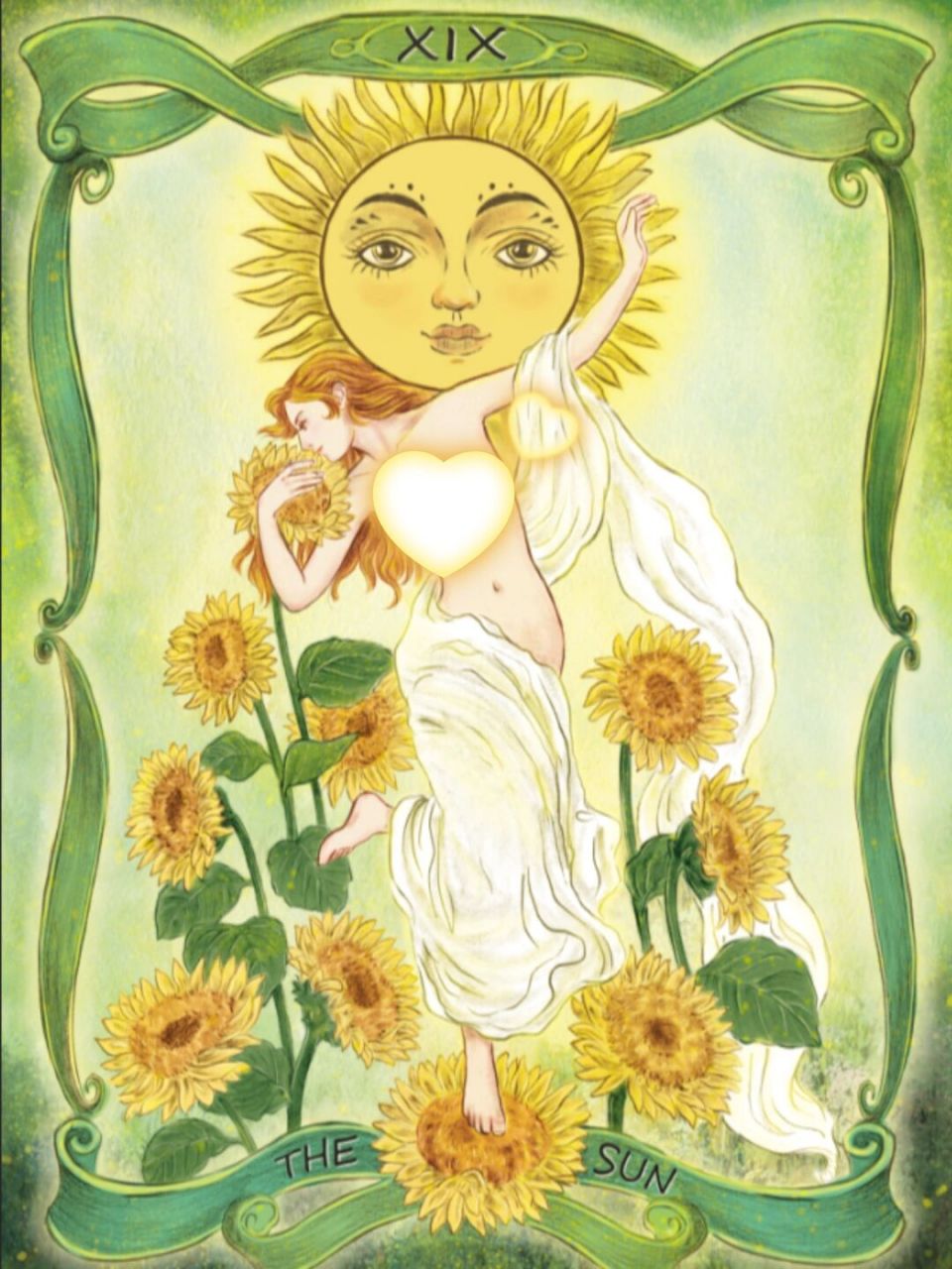 塔罗牌,太阳.已商用. #插画#