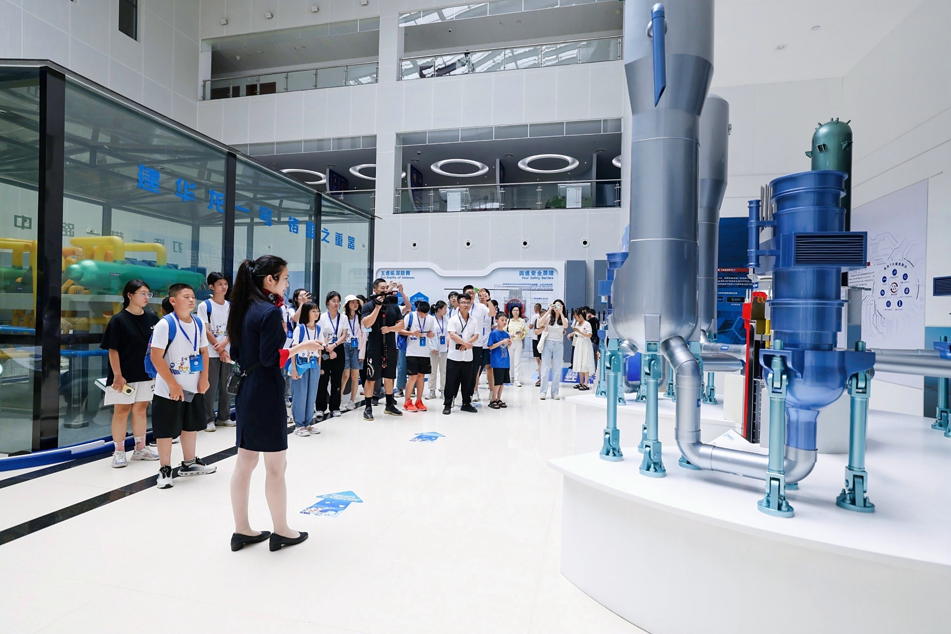 7月26日,中国核电魅力之光核科普夏令营走进中国核工业科技馆 (福建)