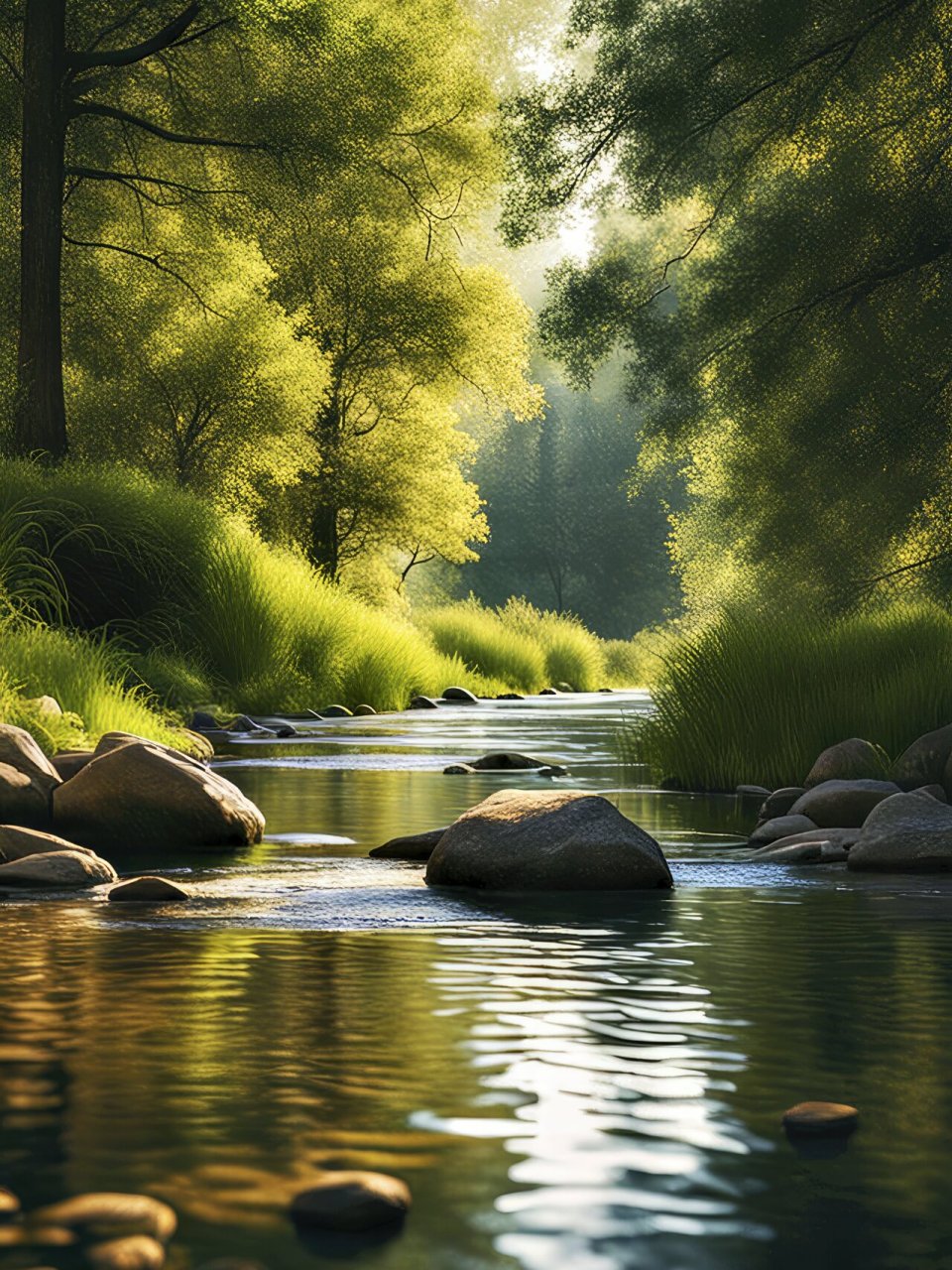 治愈系手机风景壁纸—平静的河 拿图请留痕,需要原图请私信,免费送.