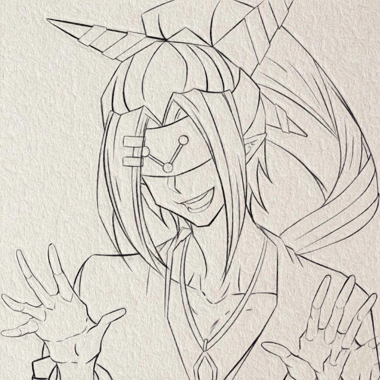 雷德——《凹凸世界》手绘 "乌罩下的明眸,是你独有的一份不羁" 雷德