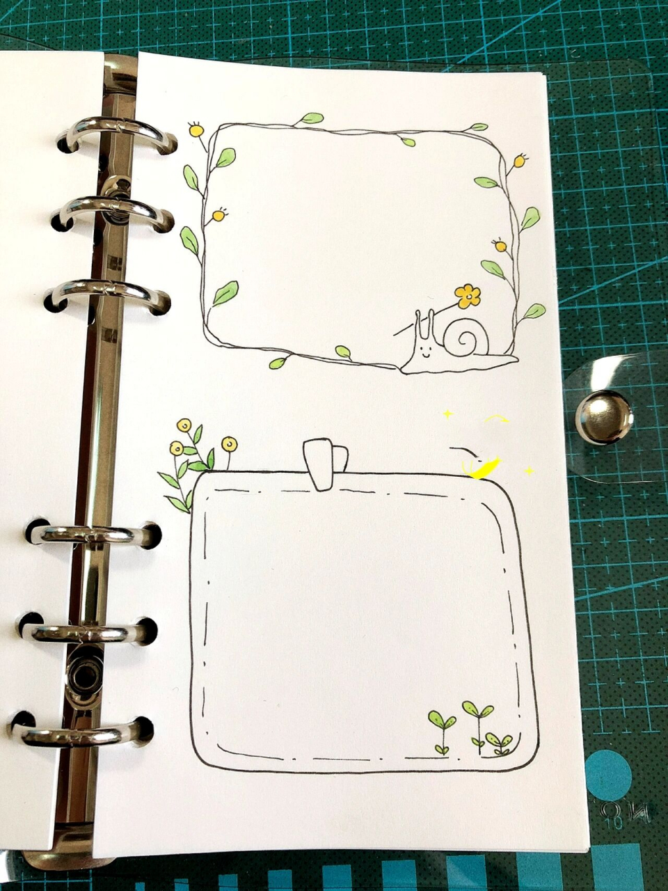 手帐手抄报通用边框     水的一更