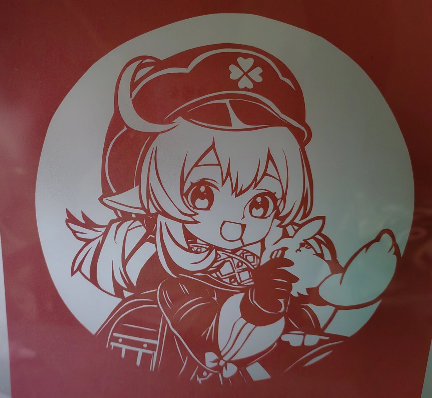 纸雕原神—可莉ヾ(@ 07ω07 @)ノ #原神创作者激励计划# #纸雕