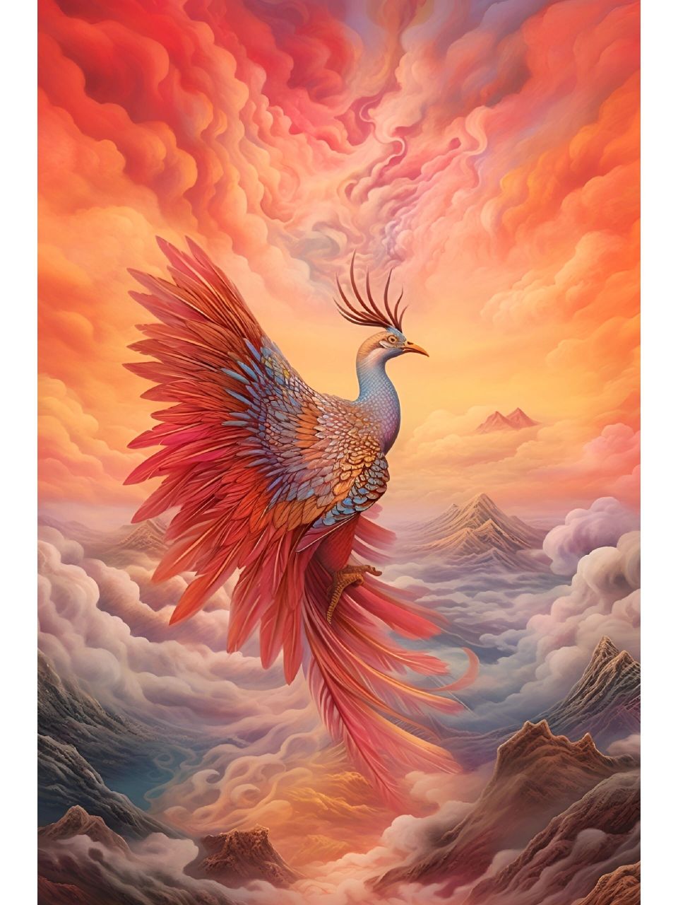 浴火重生』 凤凰是人们心目中的瑞鸟,天下太平的象征