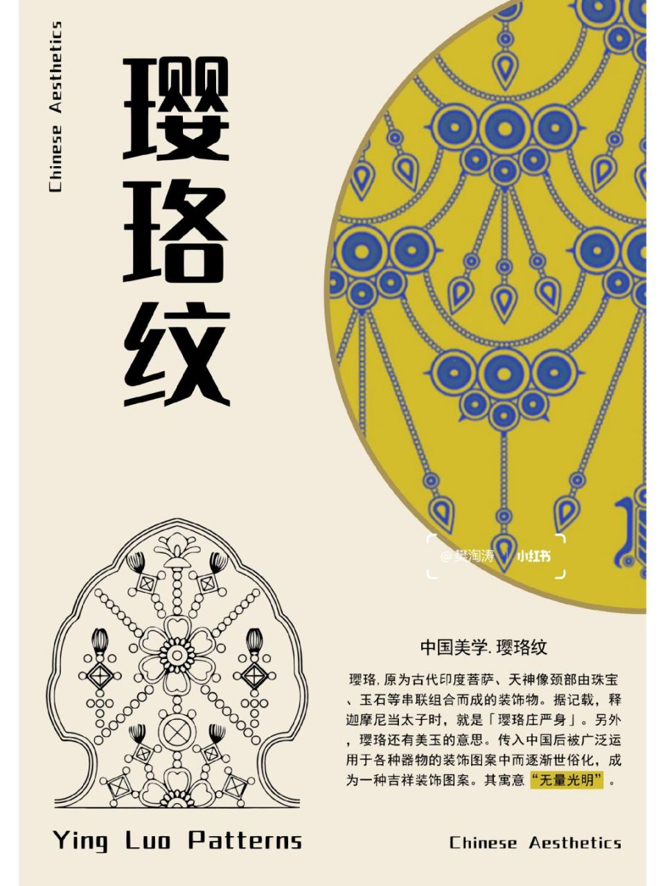 璎珞纹7815 94璎珞,原为古代印度菩萨,天神像颈部由珠宝,玉石等