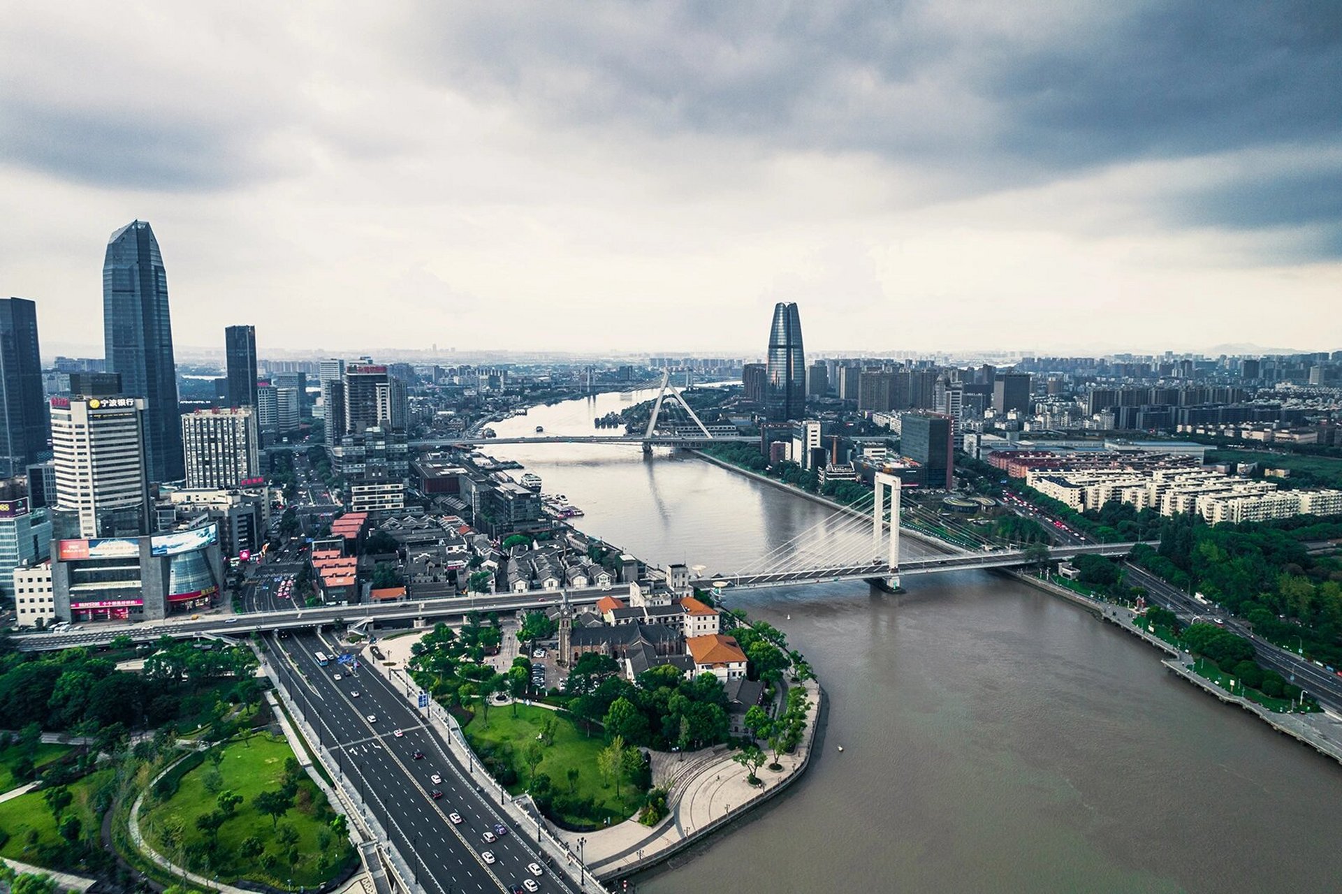 宁波鄞江桥风景照片图片