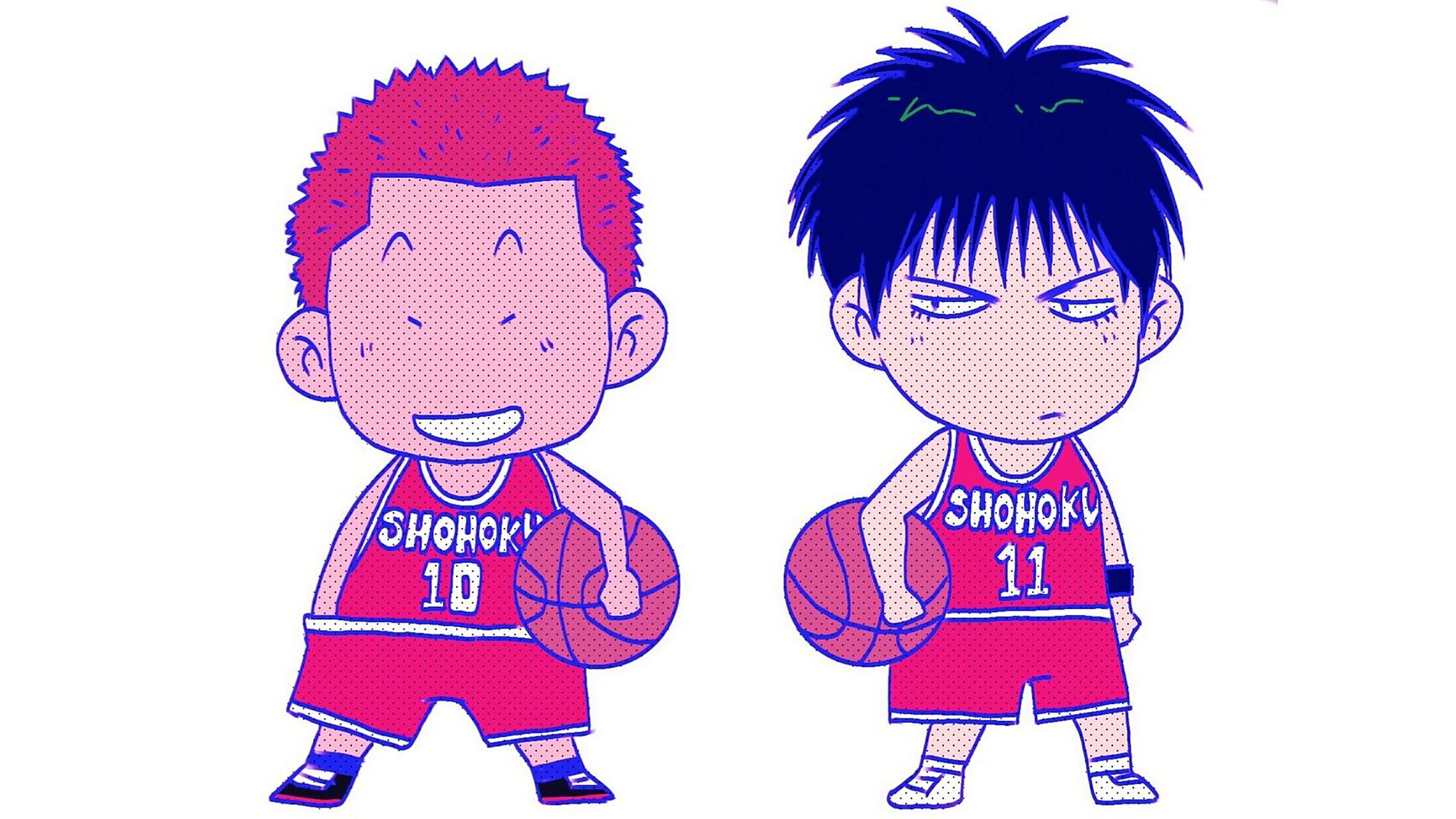 q版流川枫,仙道彰,三井寿,宫城良田,樱木图.