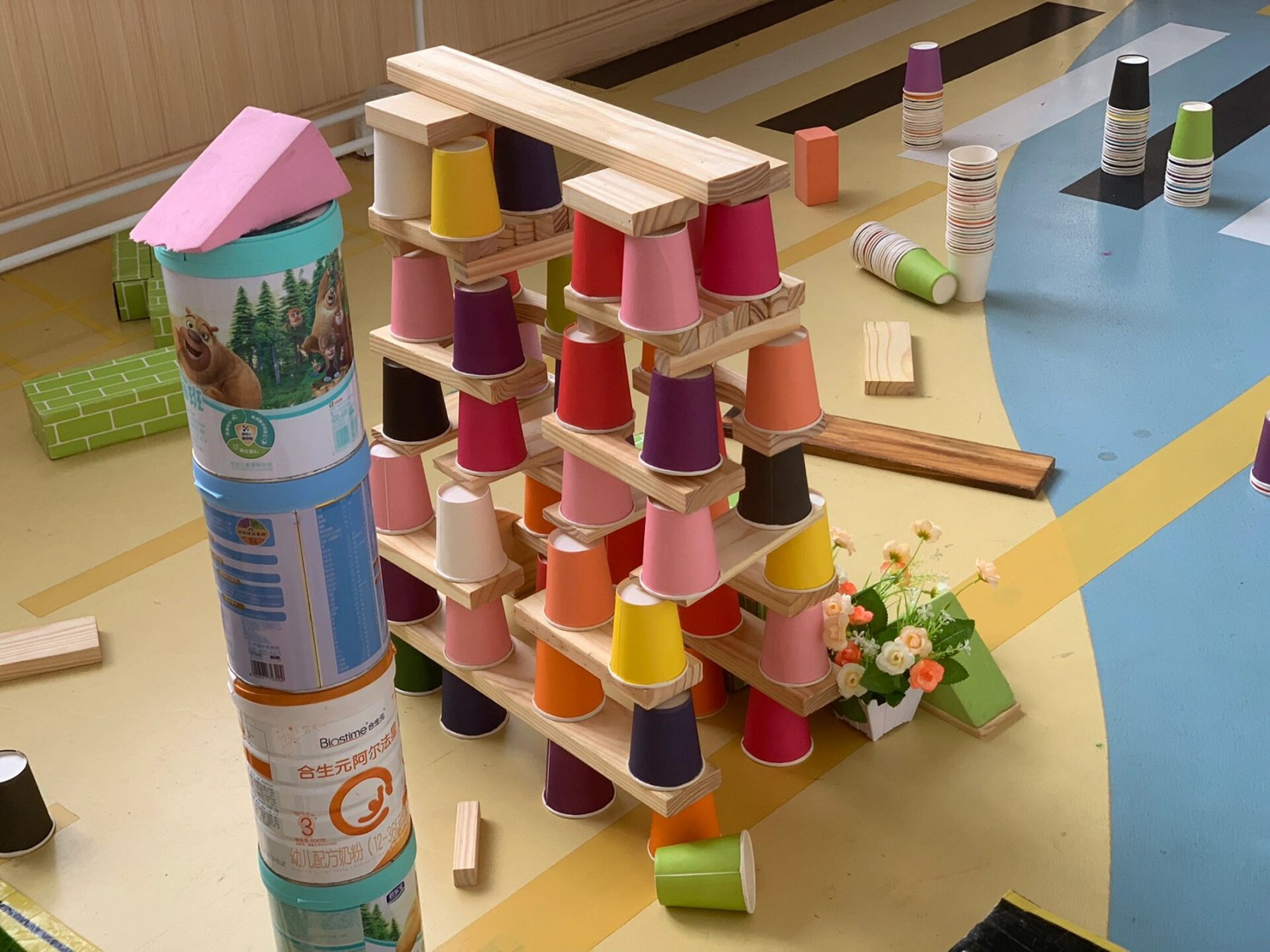 幼儿建构区搭建《公园》