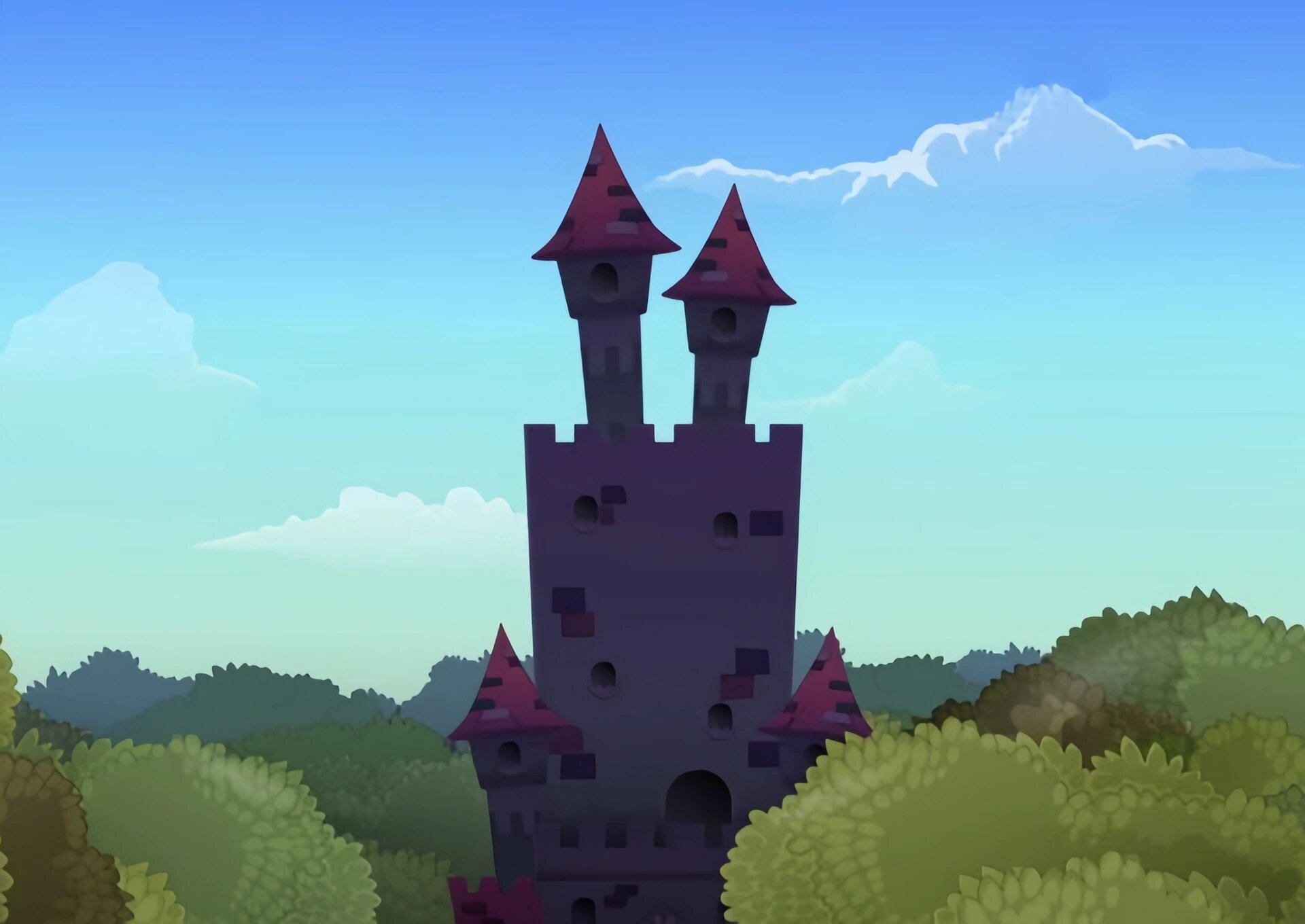 灰太狼狼堡背景图素材