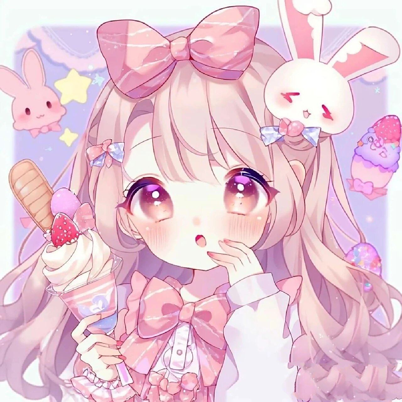 冰激凌女孩头像