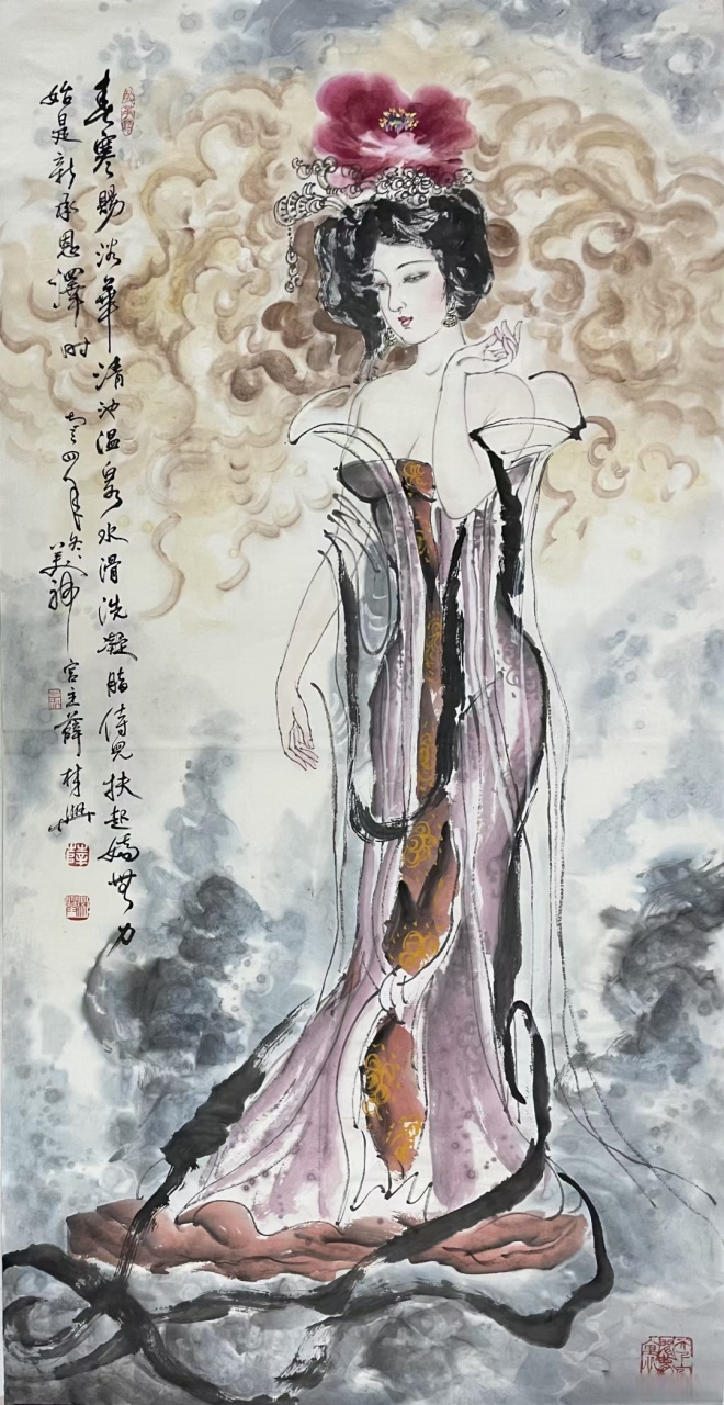 画家薛林兴精品人物#国画##书画