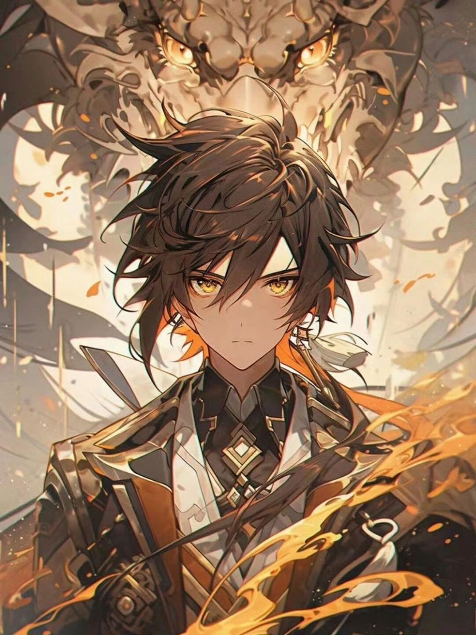 原神角色系列壁纸 好炫好炫 来源:微博 游戏少女二哈