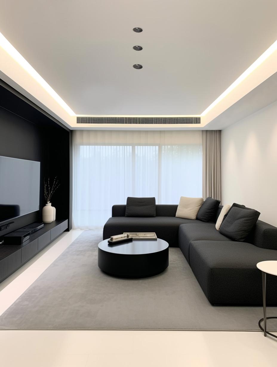 又不失高级感 成都装修 装修设计 全案设计 完工实景 黑白灰装修房子