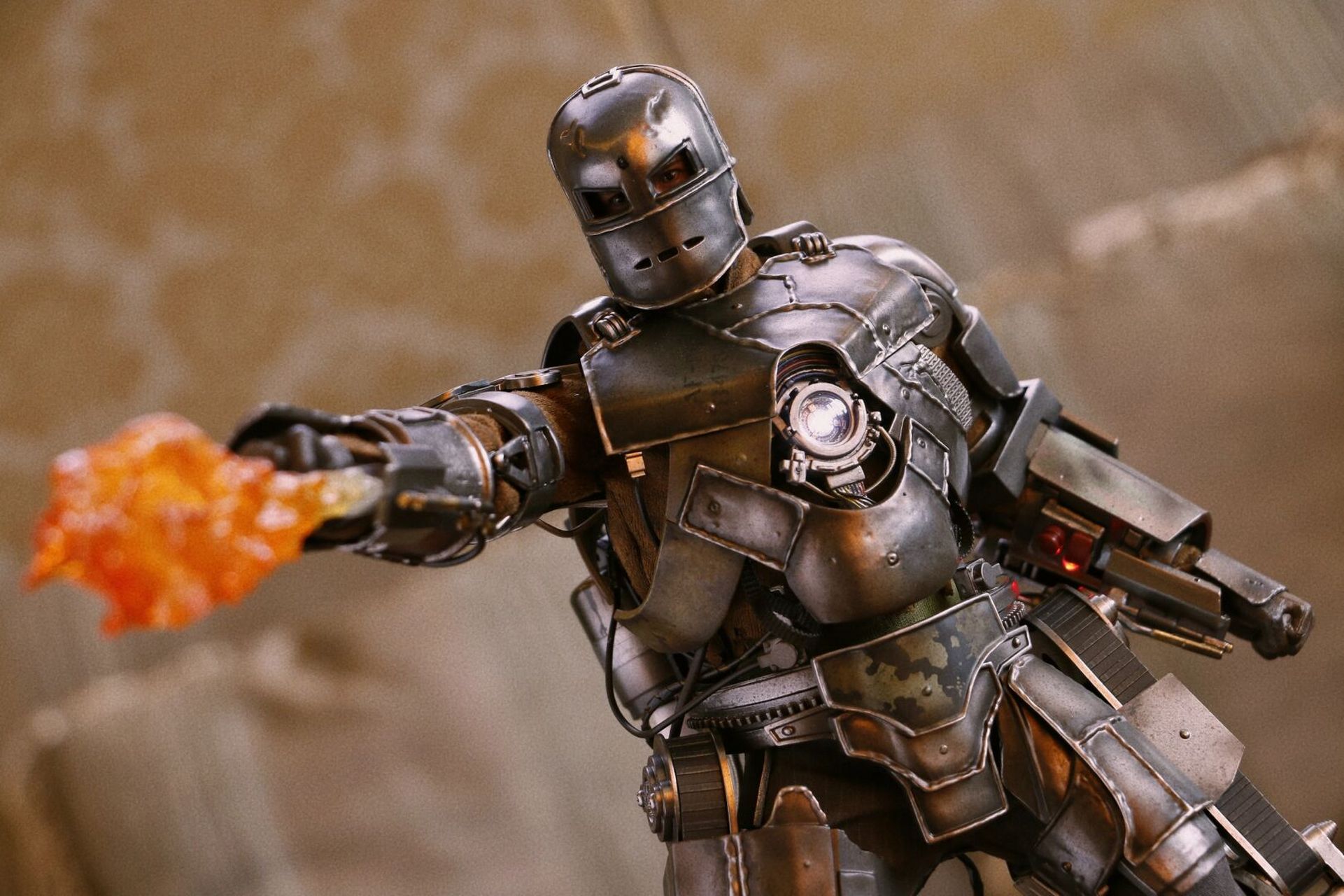 hottoys 钢铁侠 ironman mk1 合金 mark1 合金7子最后一只 圆梦了