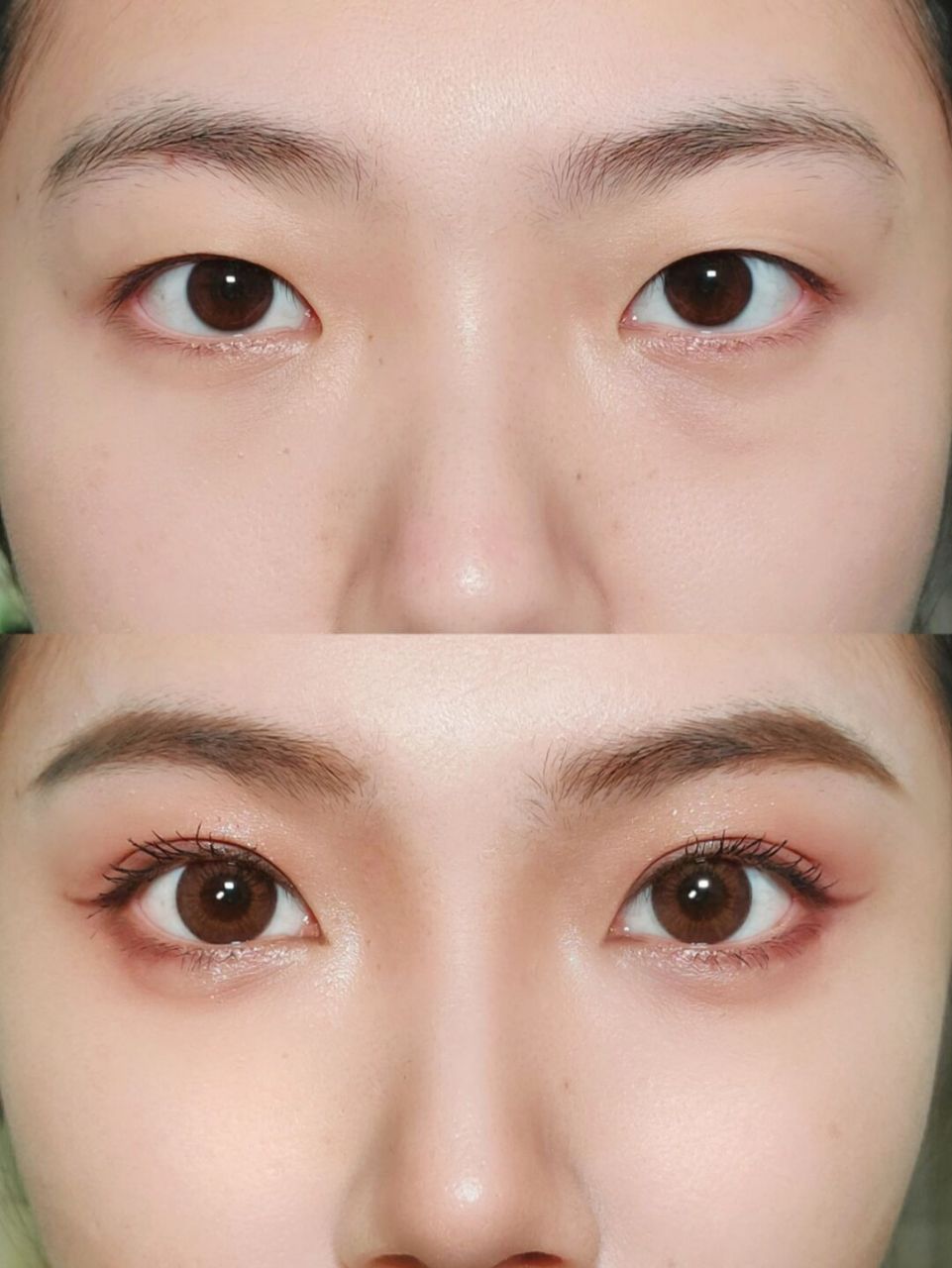 单眼皮圆形眼妆,放大双眼绝了!