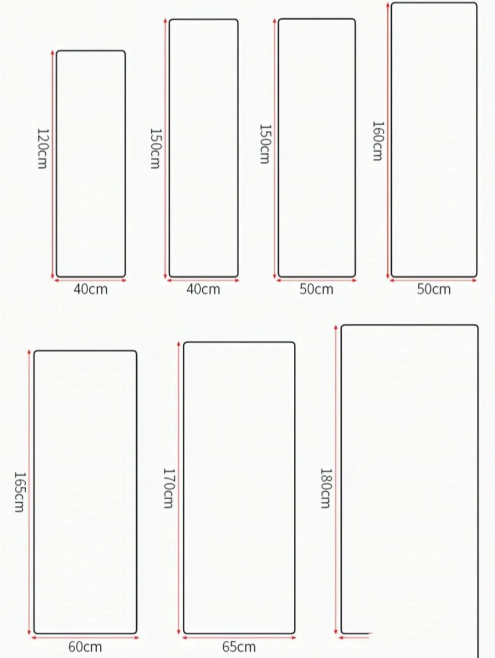身高163全身镜该怎么选尺寸呀?