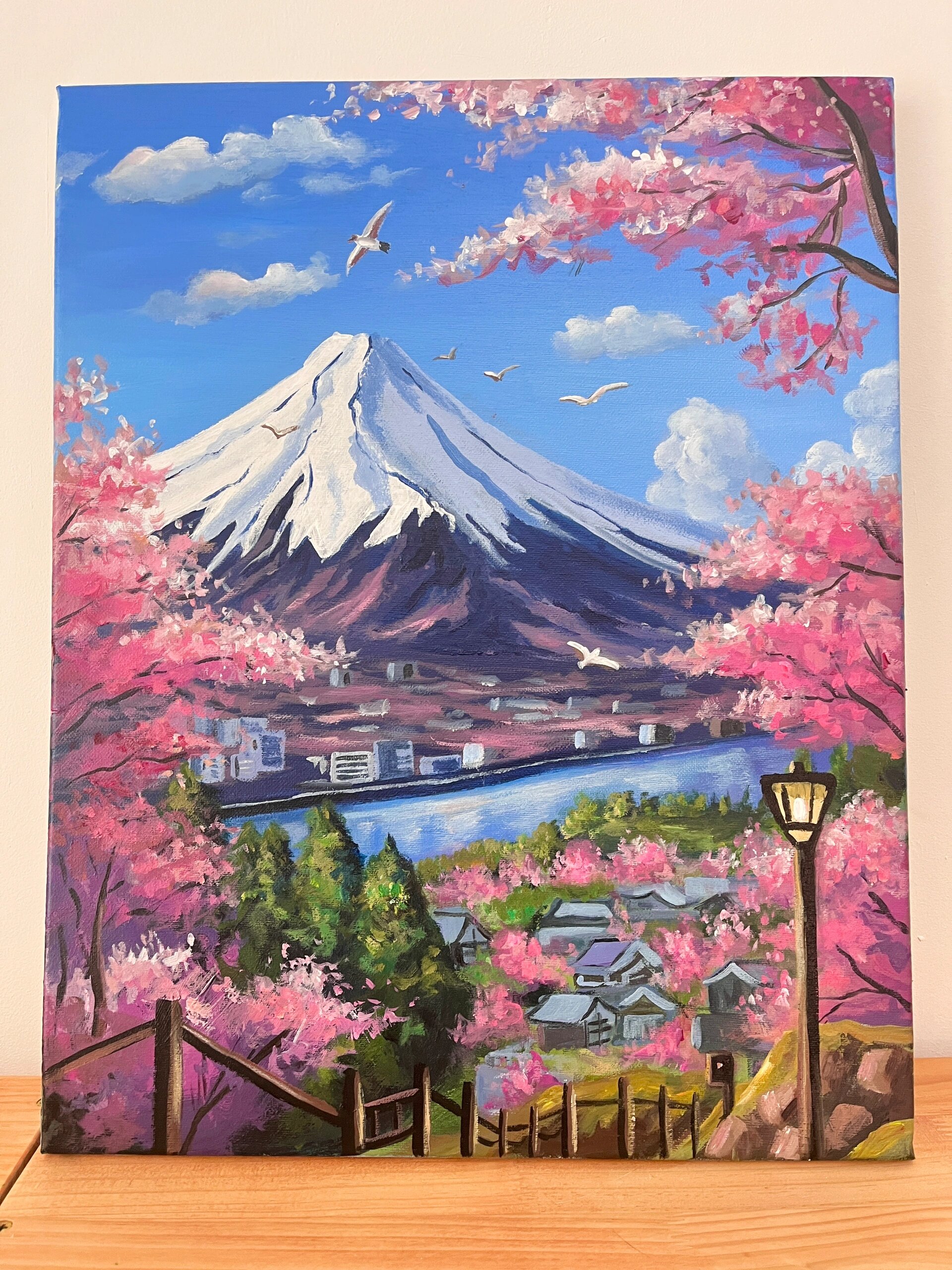 樱花富士山