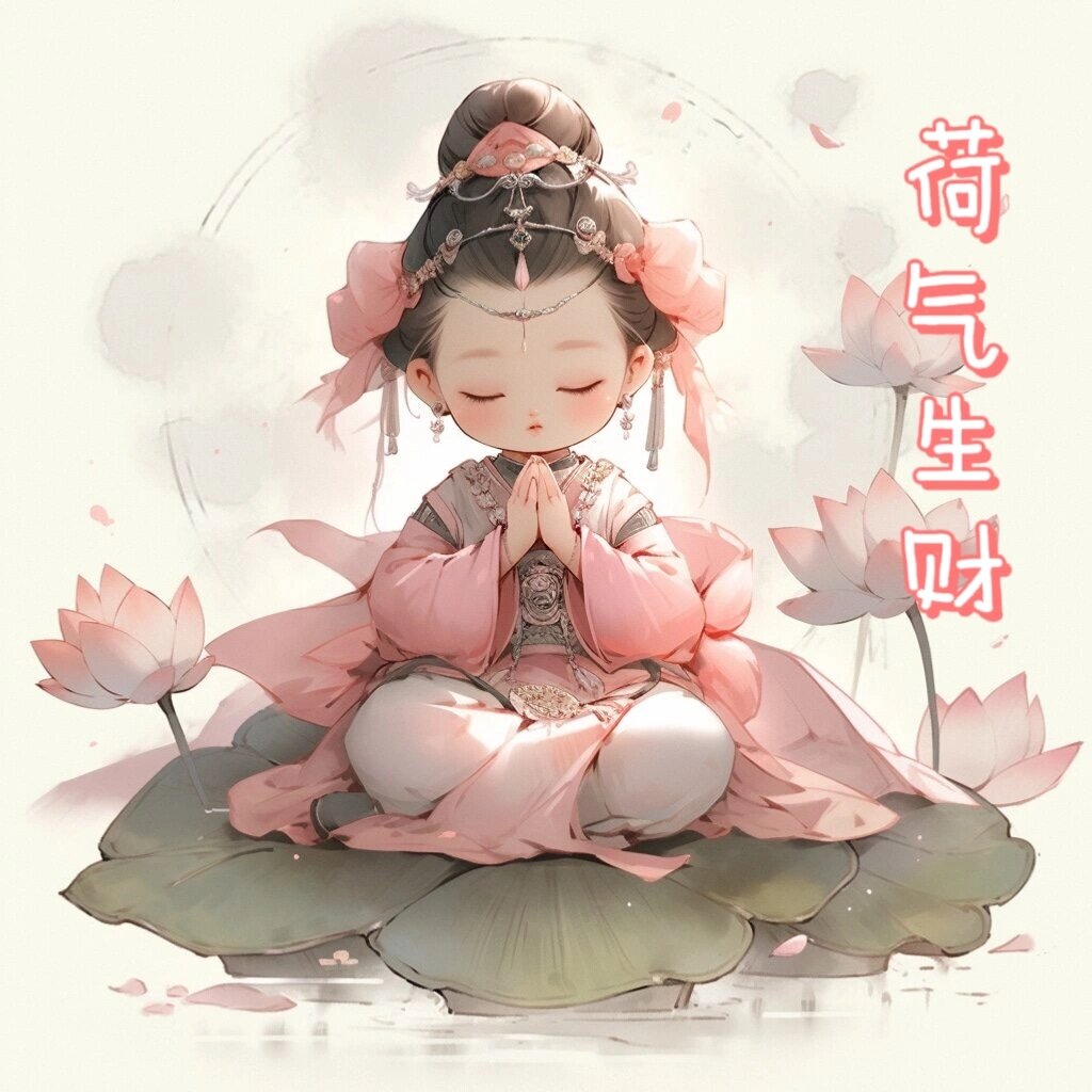 古风版佛系头像 祝大家心想事成,好运连连!