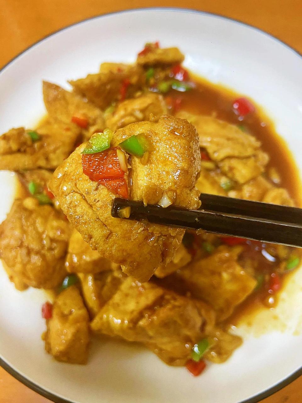 水豆腐这样做真的太好吃啦～做法简单,5分   5分钟就能搞定的一道家常