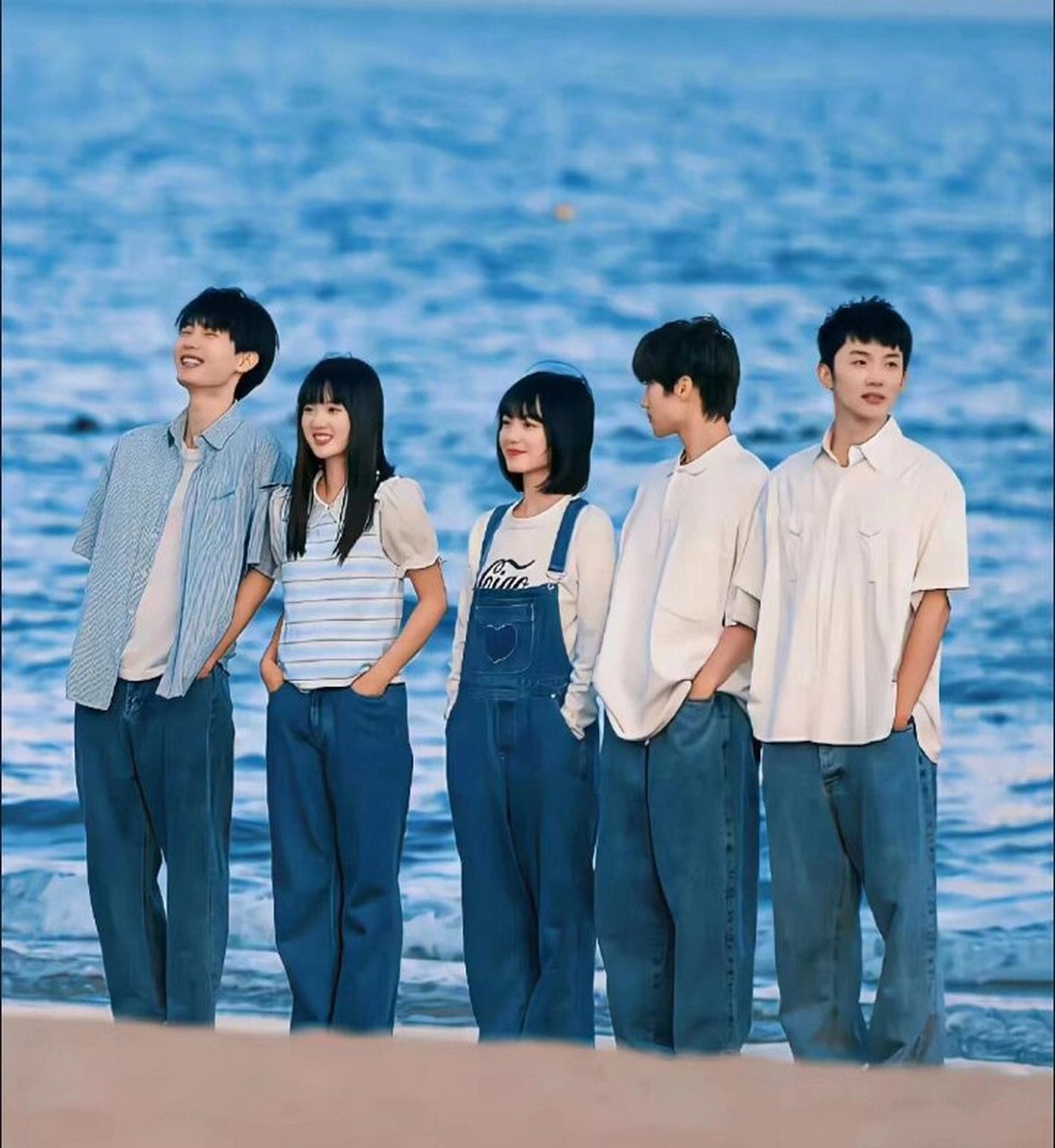 当我飞奔向你,五人合照