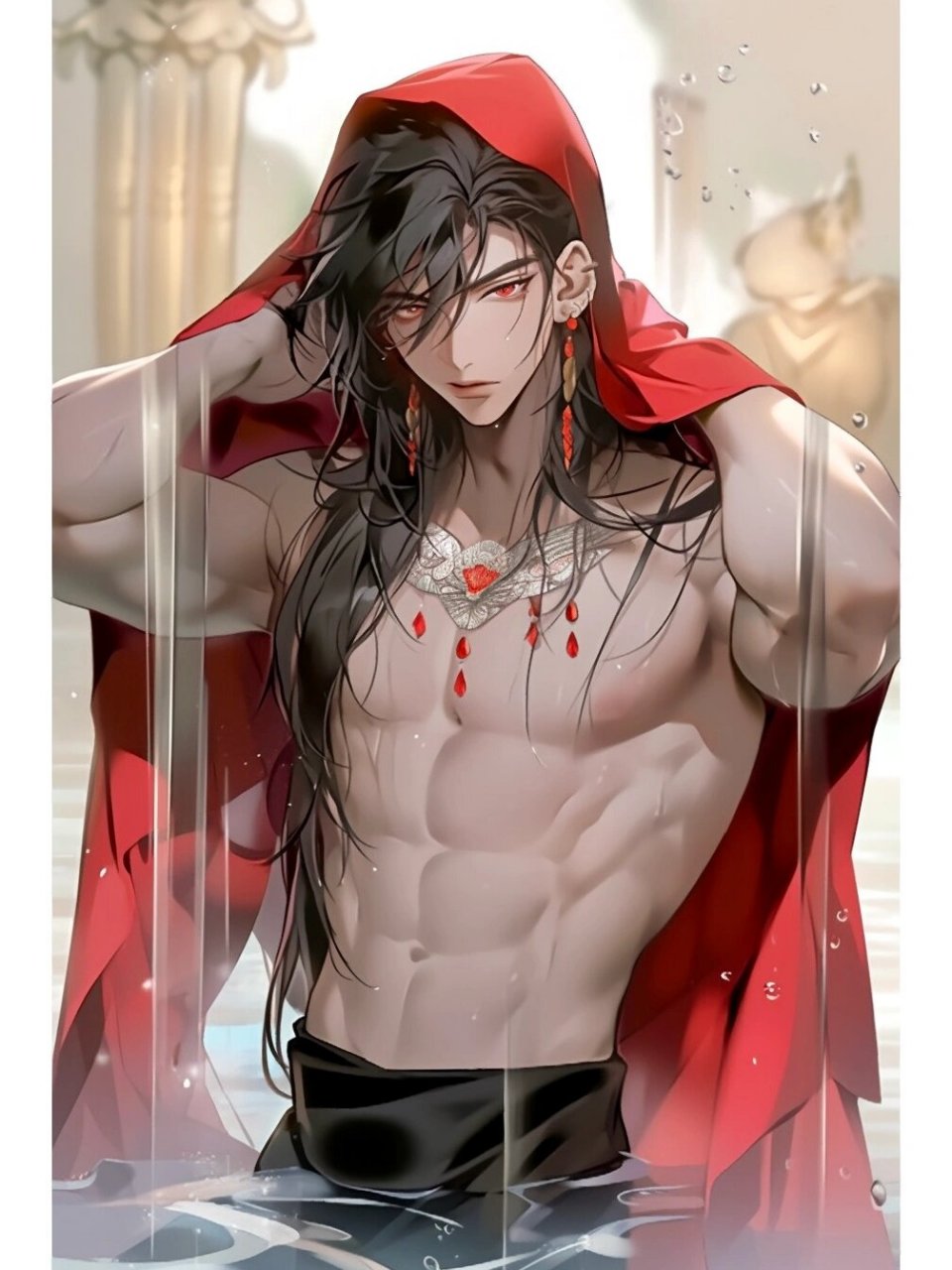 古风美男子出浴图  夏日滤镜   夏日滤镜