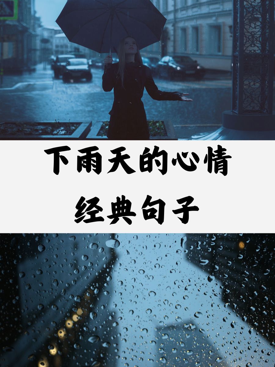 最美下雨天图片带字图片