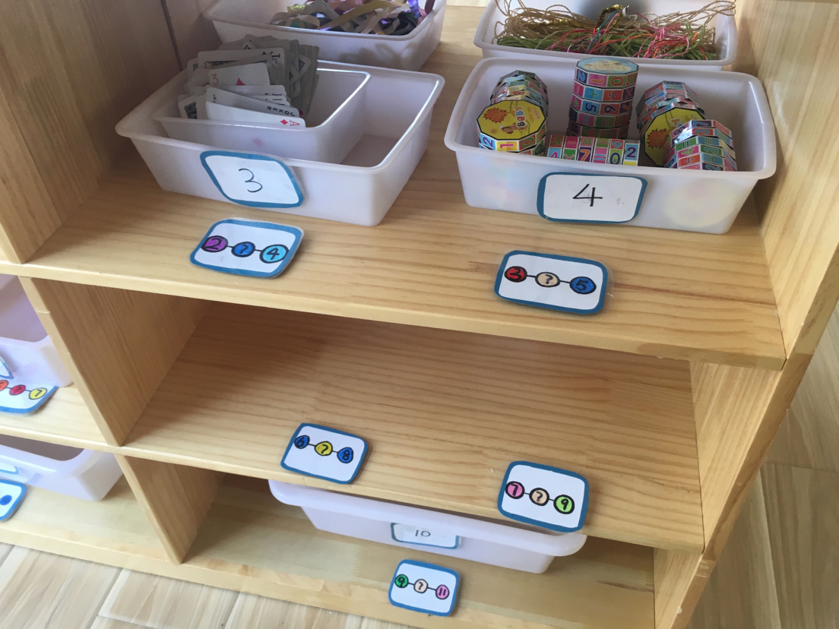 幼儿园大班区域里的创意标记 #幼儿园区域材料