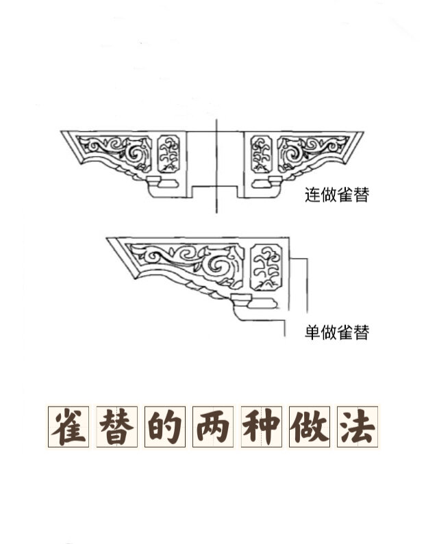 卷草大雀替图片