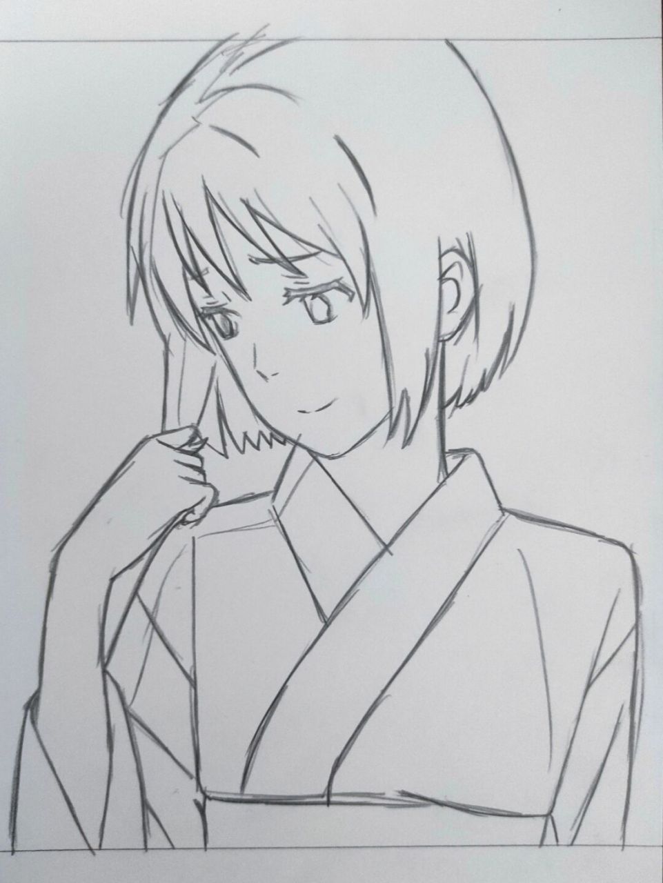 颜色对比的魅力 深灰色直接变肤色[偷笑]#宫水三叶