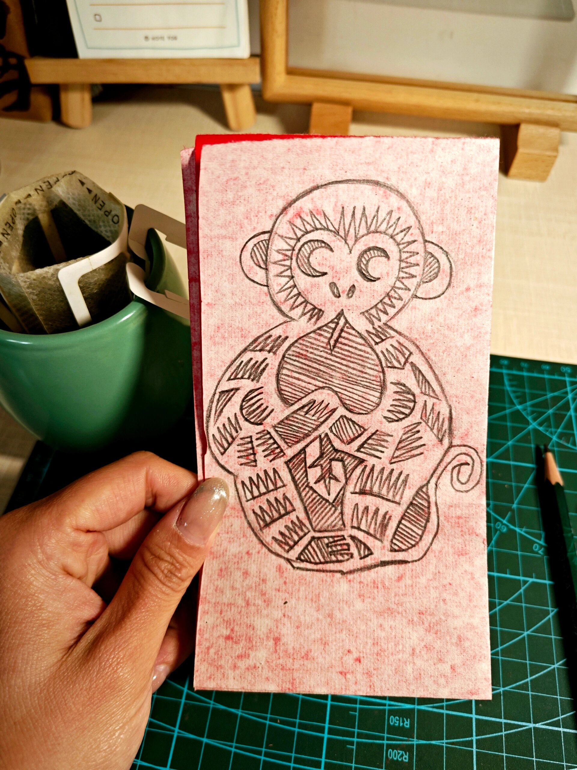 非遗剪纸猴子9292