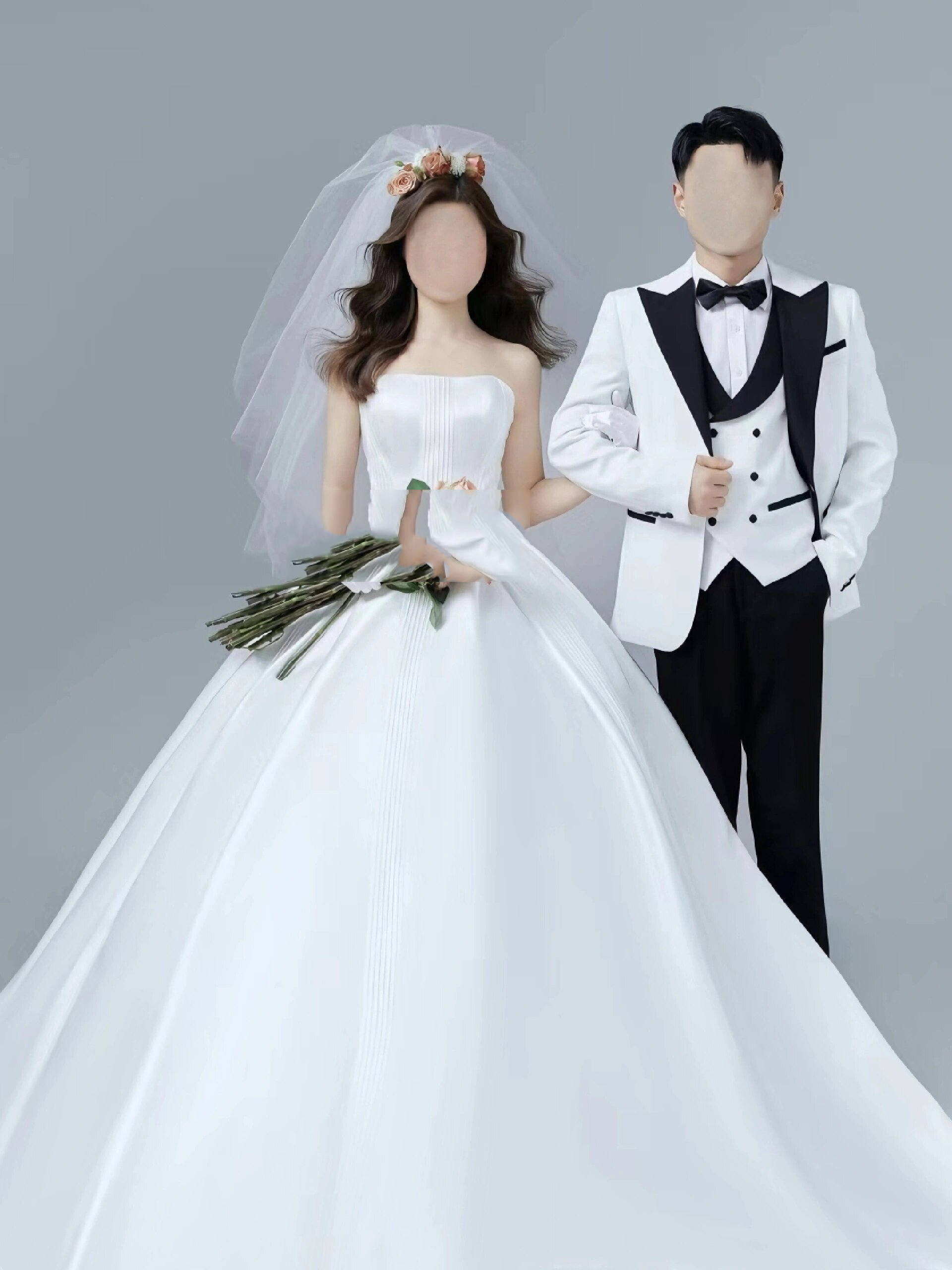 婚纱照写真模板 备婚结婚登记照情侣照p图