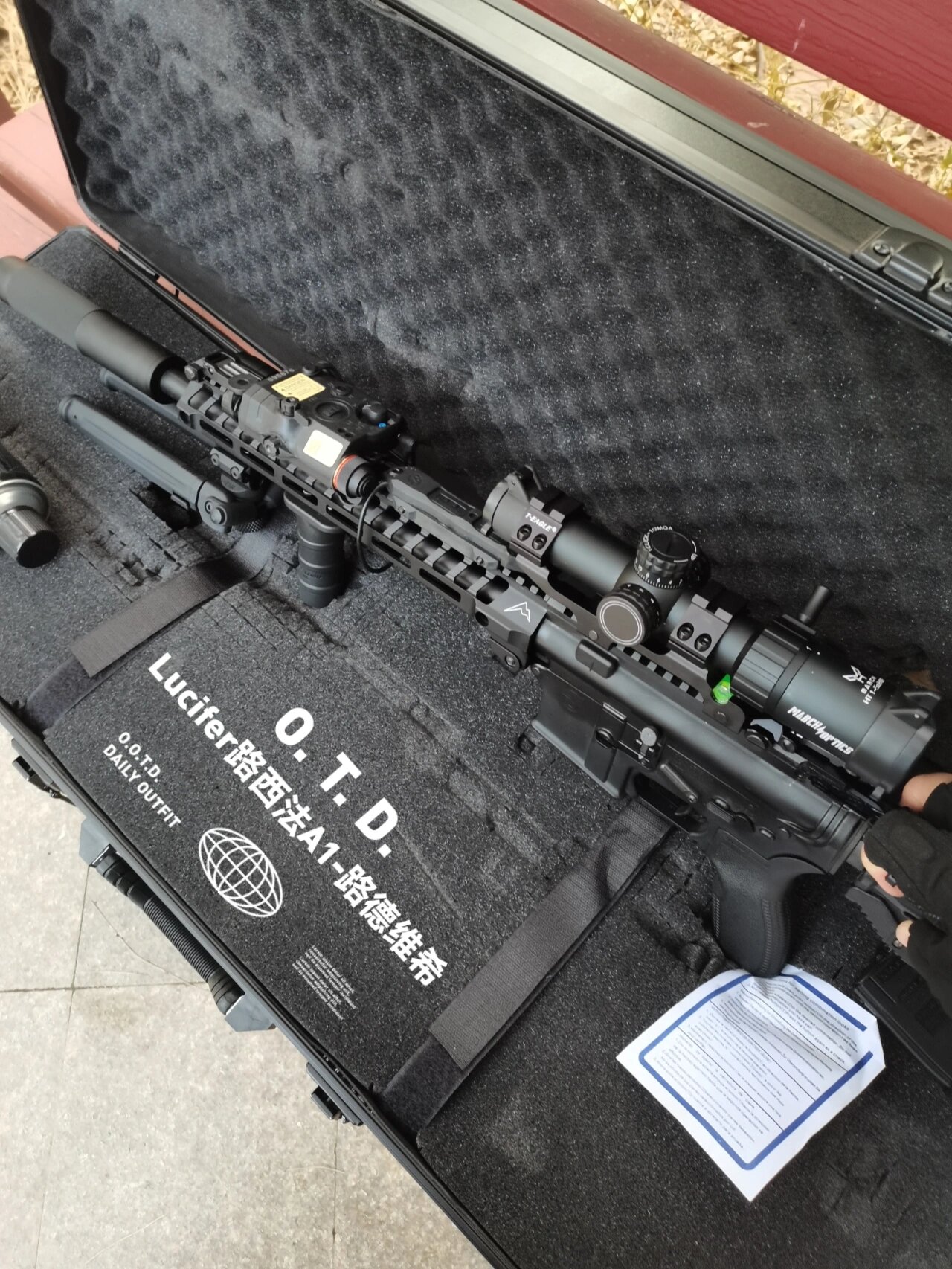 水弹版精确射手步枪 路西法a1真是够矫情,不换飞机头甭想打的爽,再加