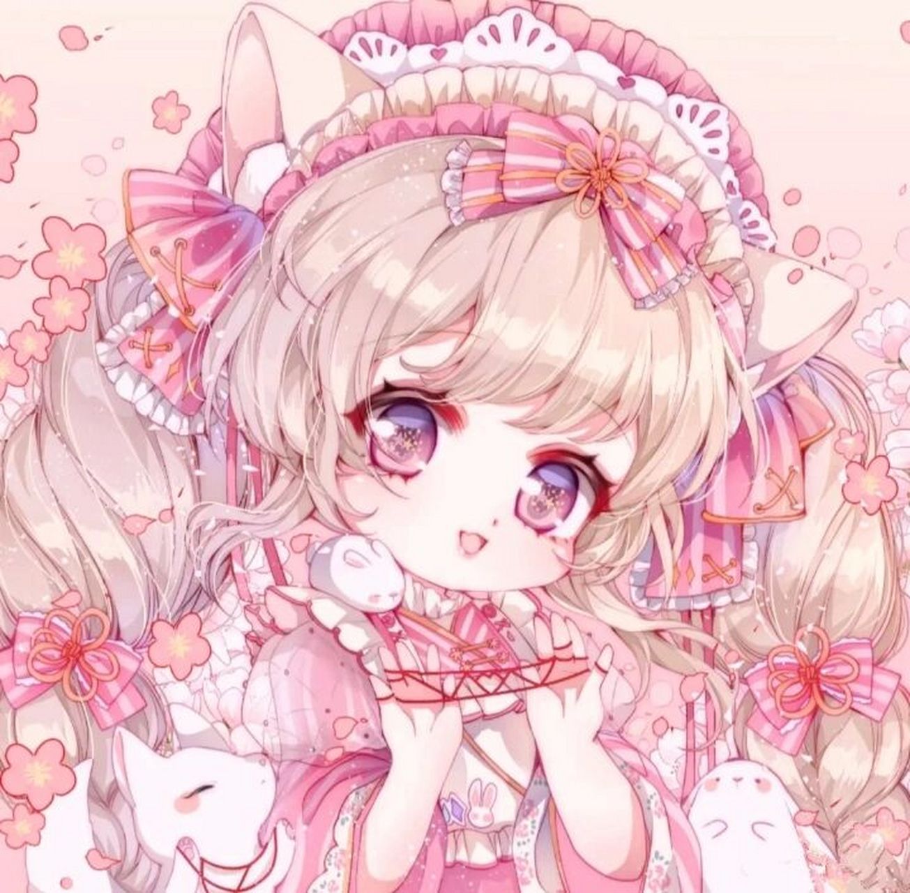 可爱粉色系头像 "喜欢花,喜欢海,也喜欢你."粉丝可抱图,记得吱一声哦!