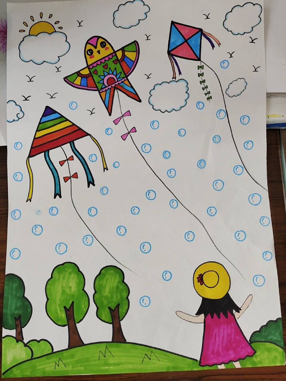 人教版美术二年级上册第16课《风来了》