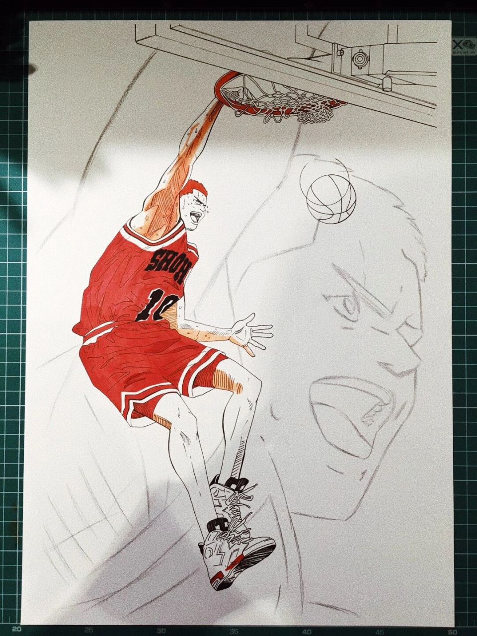 灌篮高手|附步骤图|动漫手绘      也许世界上还会有第二部《灌篮高手