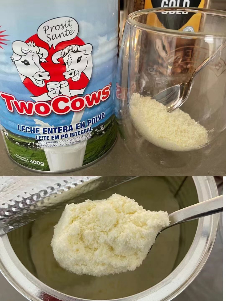荷兰two cows 双牛奶粉900克,关于61粉奶69我们家平均5-6天一罐