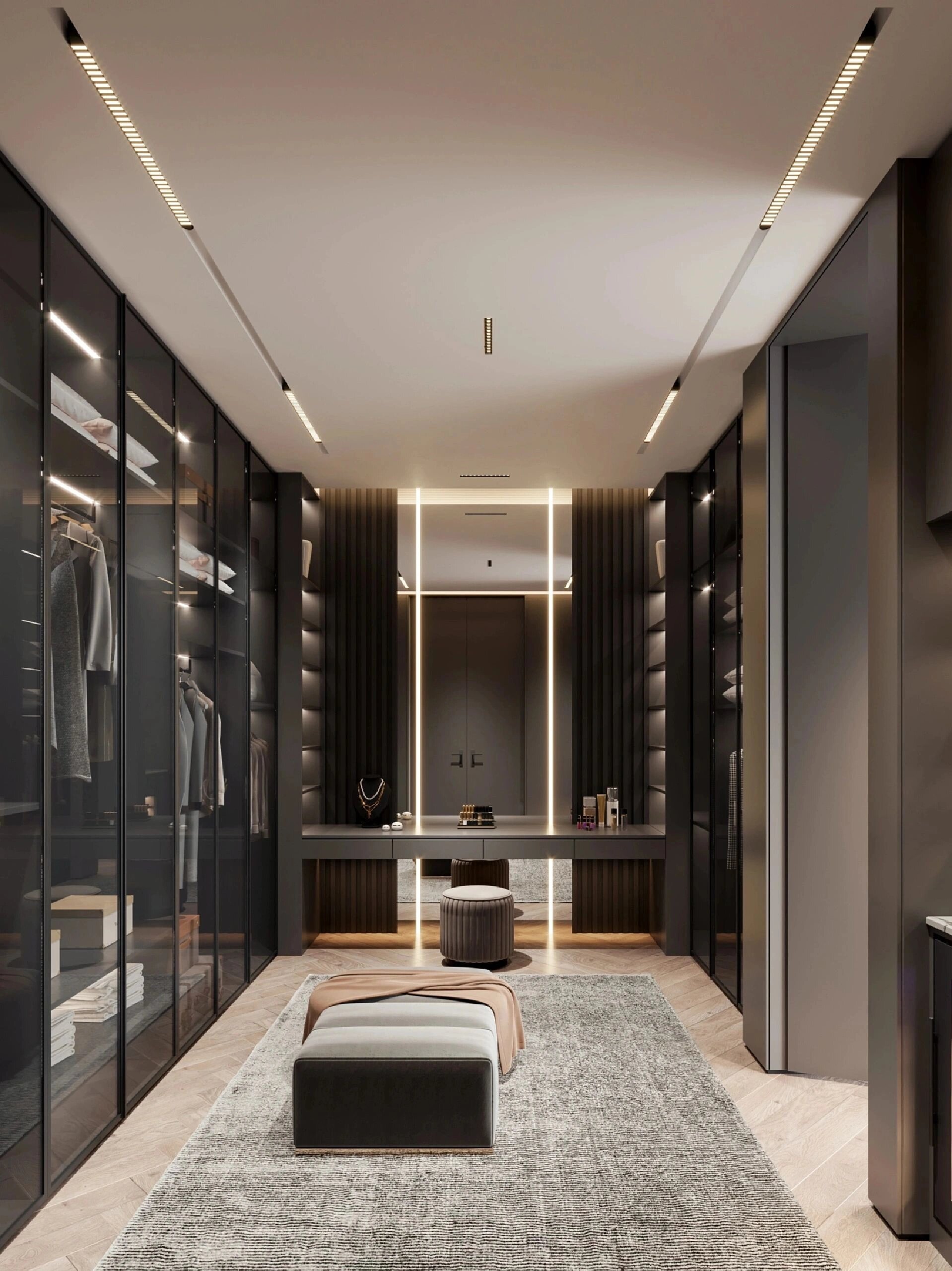 10款衣帽间设计丨意式极简轻奢,拿捏高级感